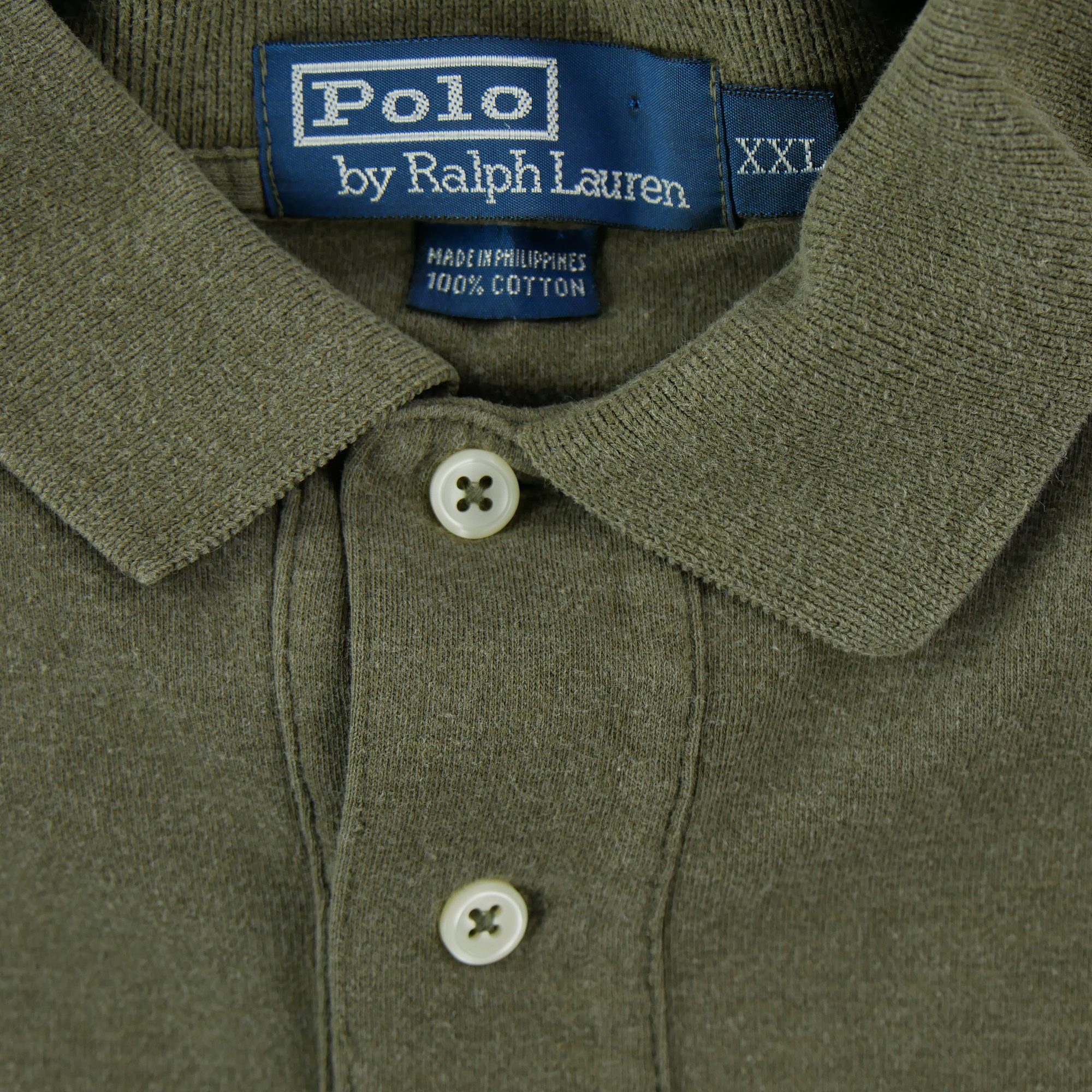 Polo manches longues Homme  Kaki 5
