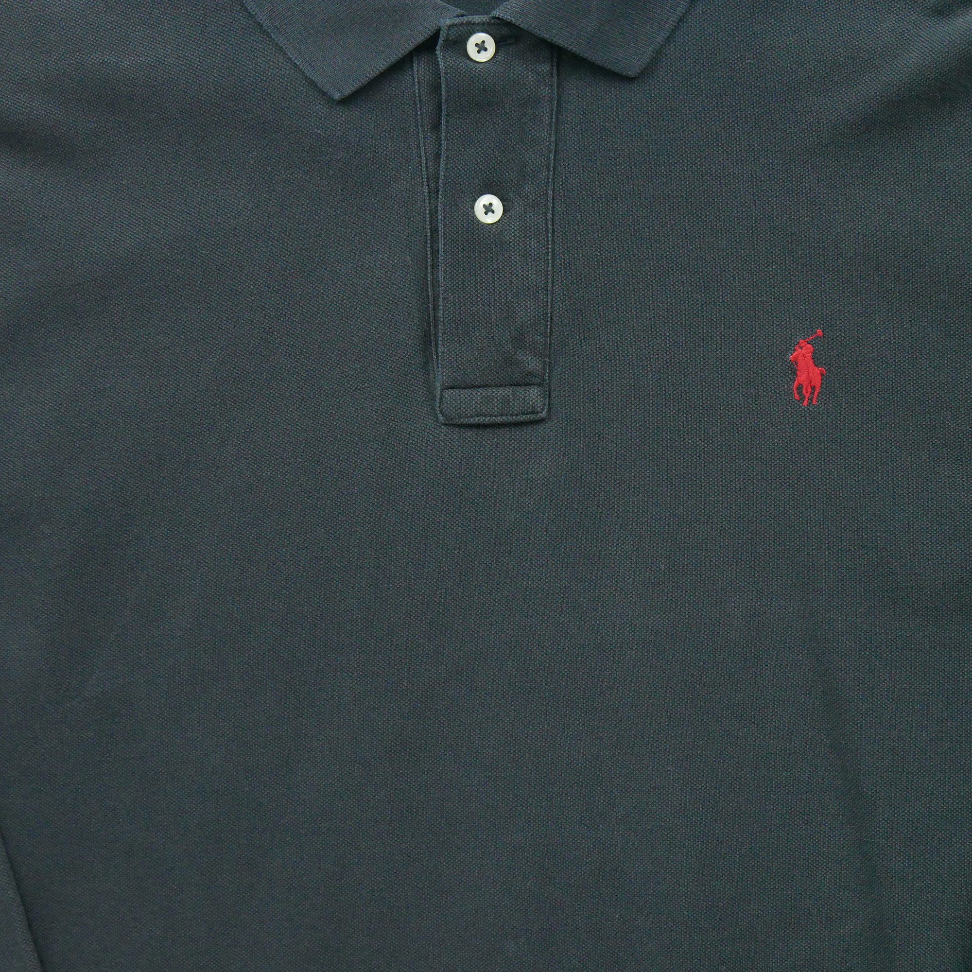 Polo manches longues Homme  Noir 3
