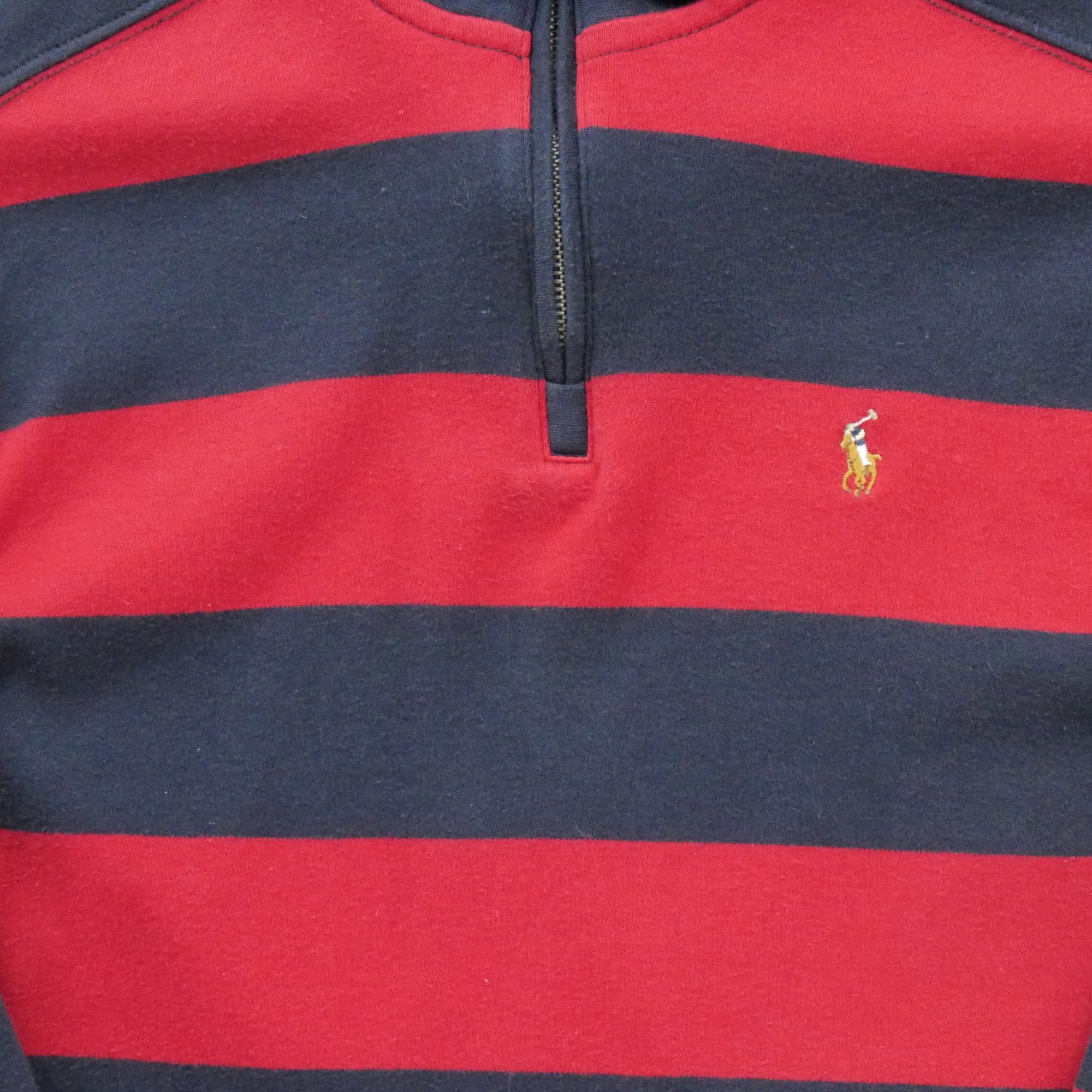 Pull Homme  demi-zippé Rouge 4