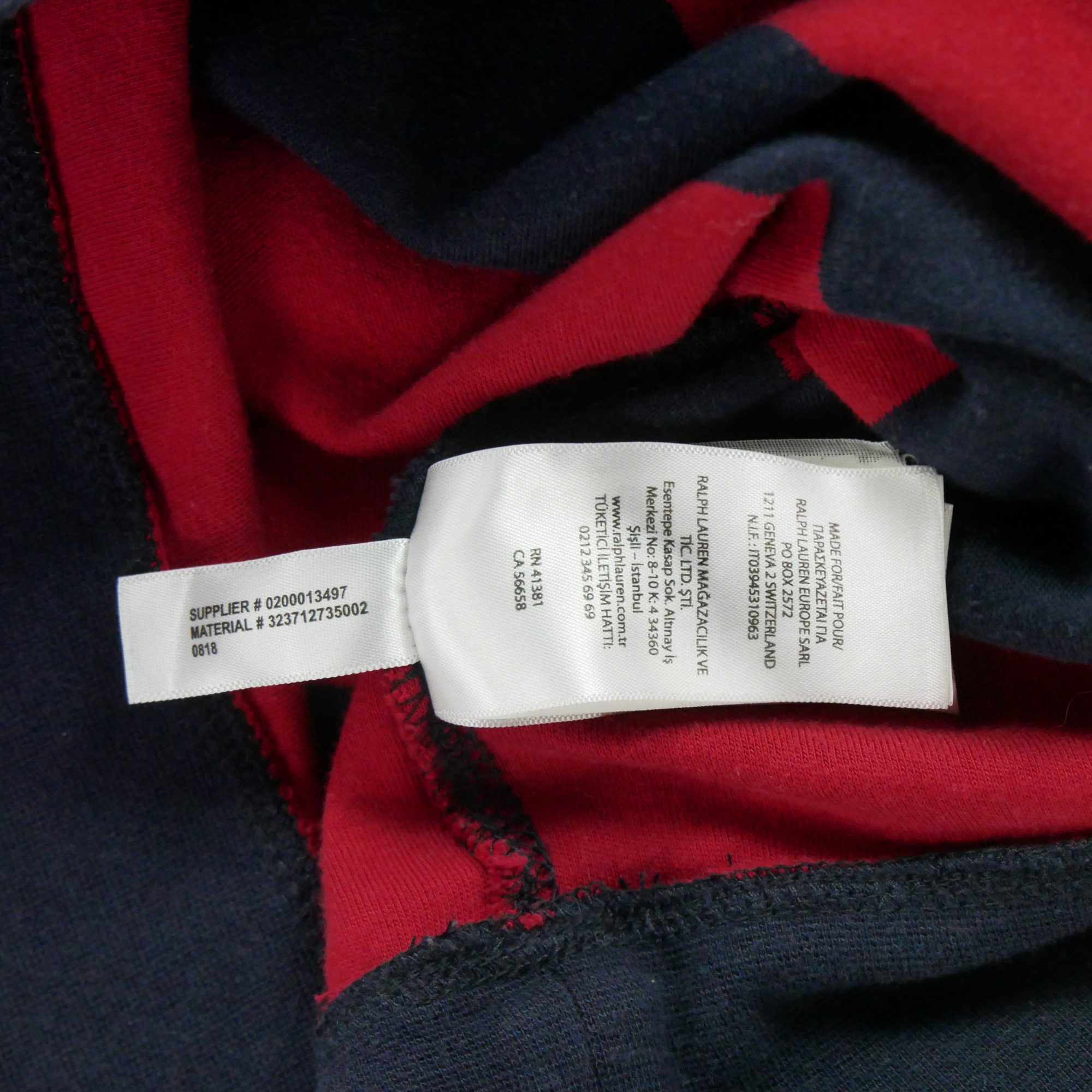 Pull Homme  demi-zippé Rouge 7