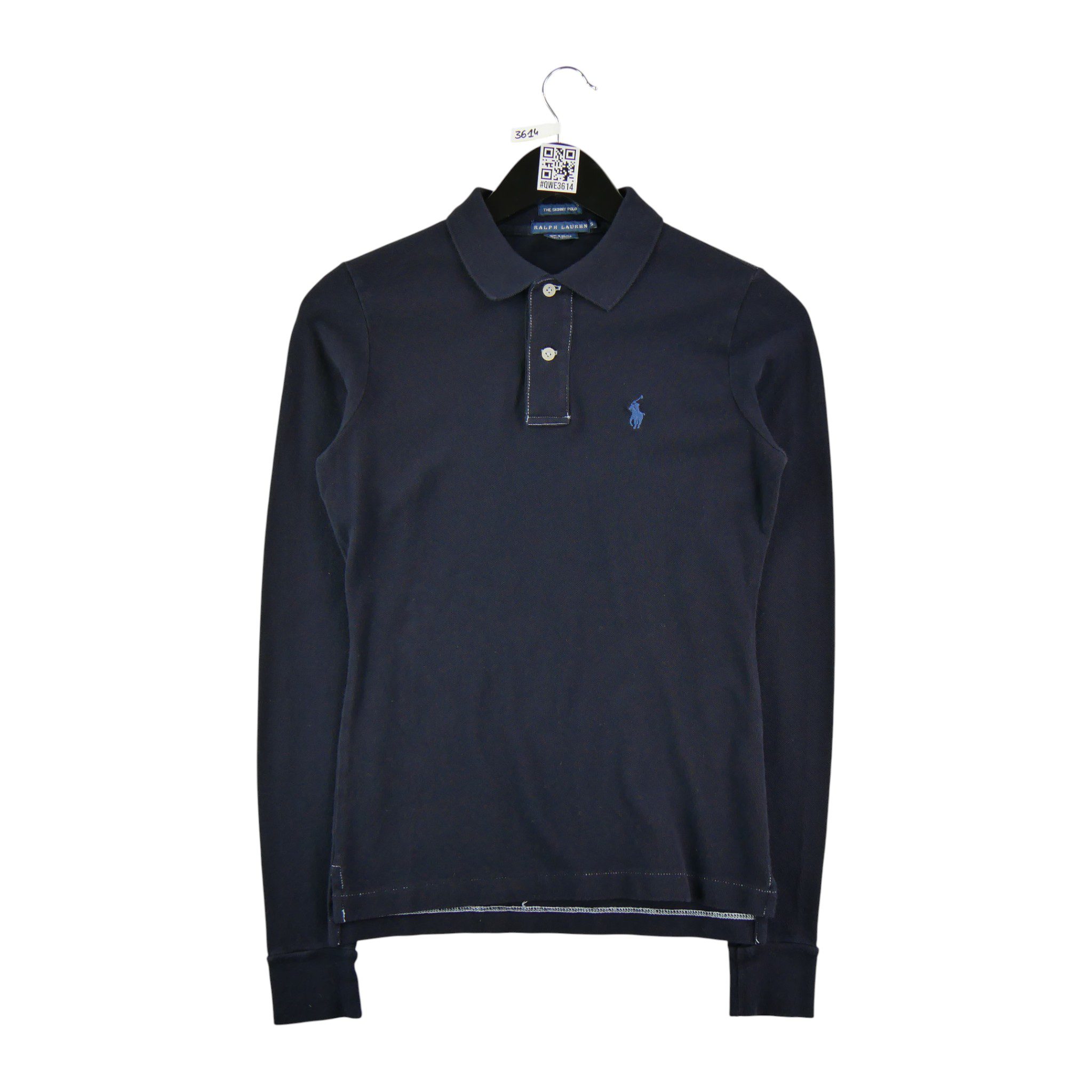 Polo manches longues Femme  Marine 1