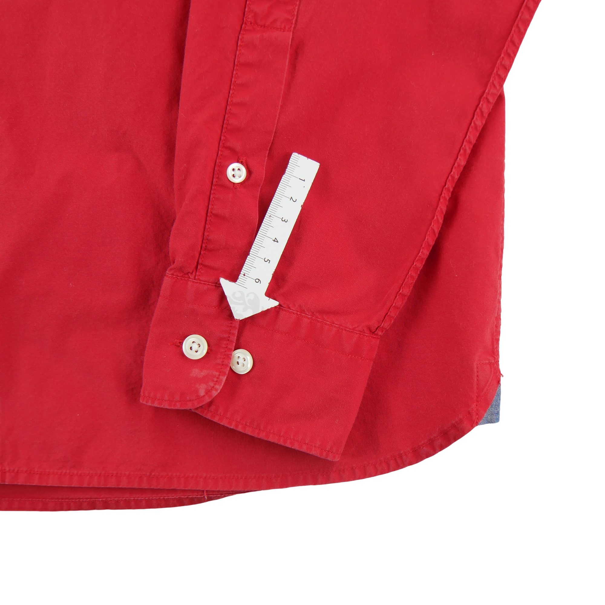 Chemise classiques Homme uni Rouge 5