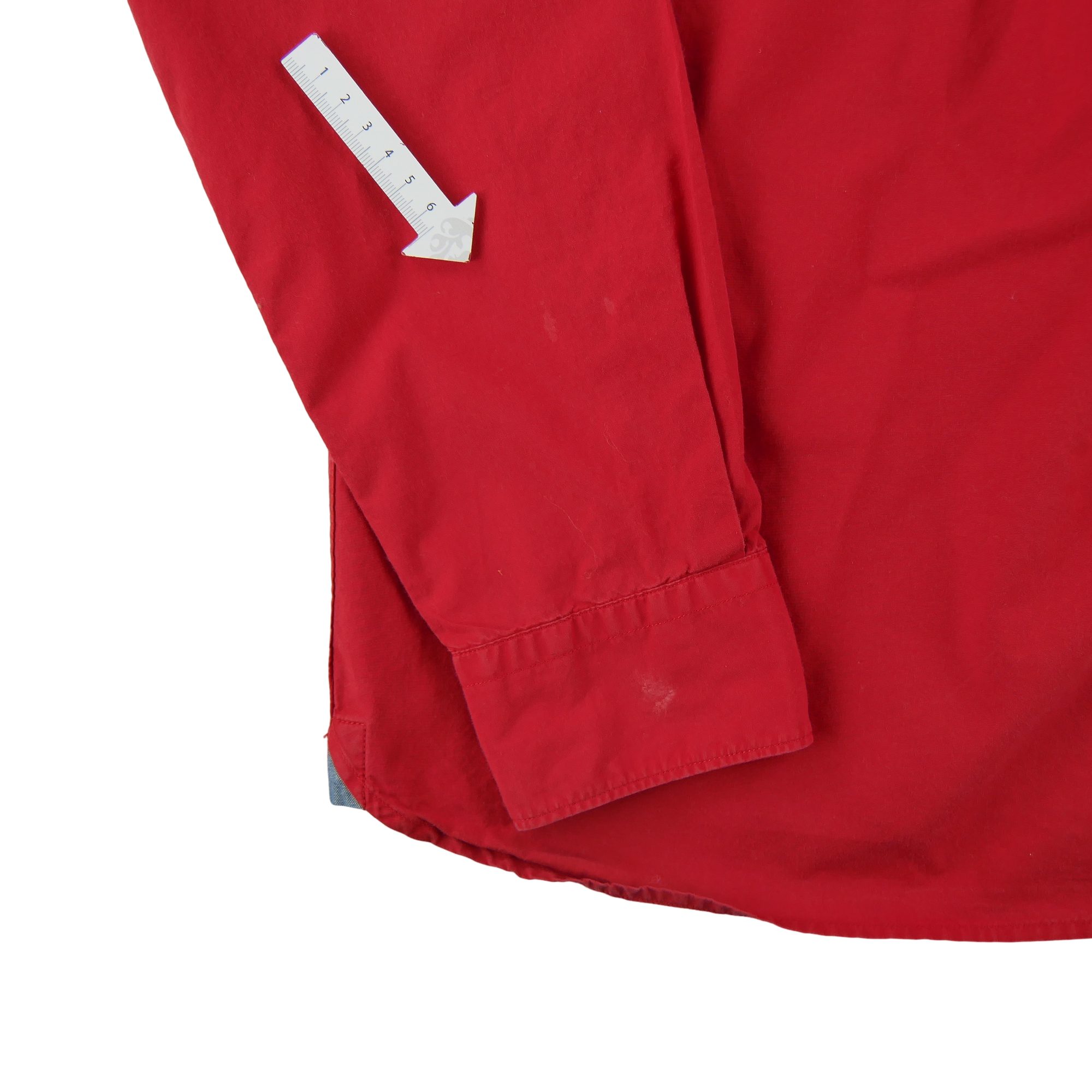 Chemise classiques Homme uni Rouge 7