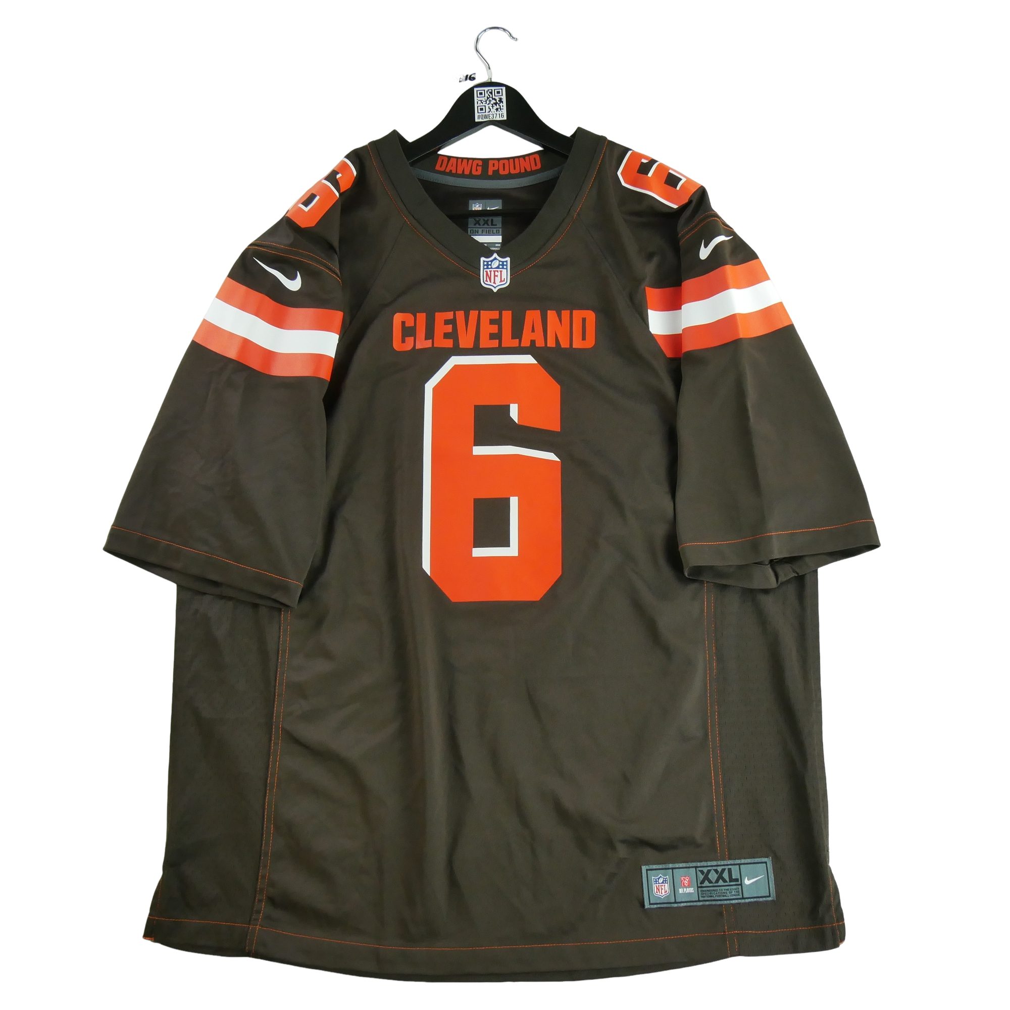 Maillot Homme NFL Cleveland Browns Marron 3
