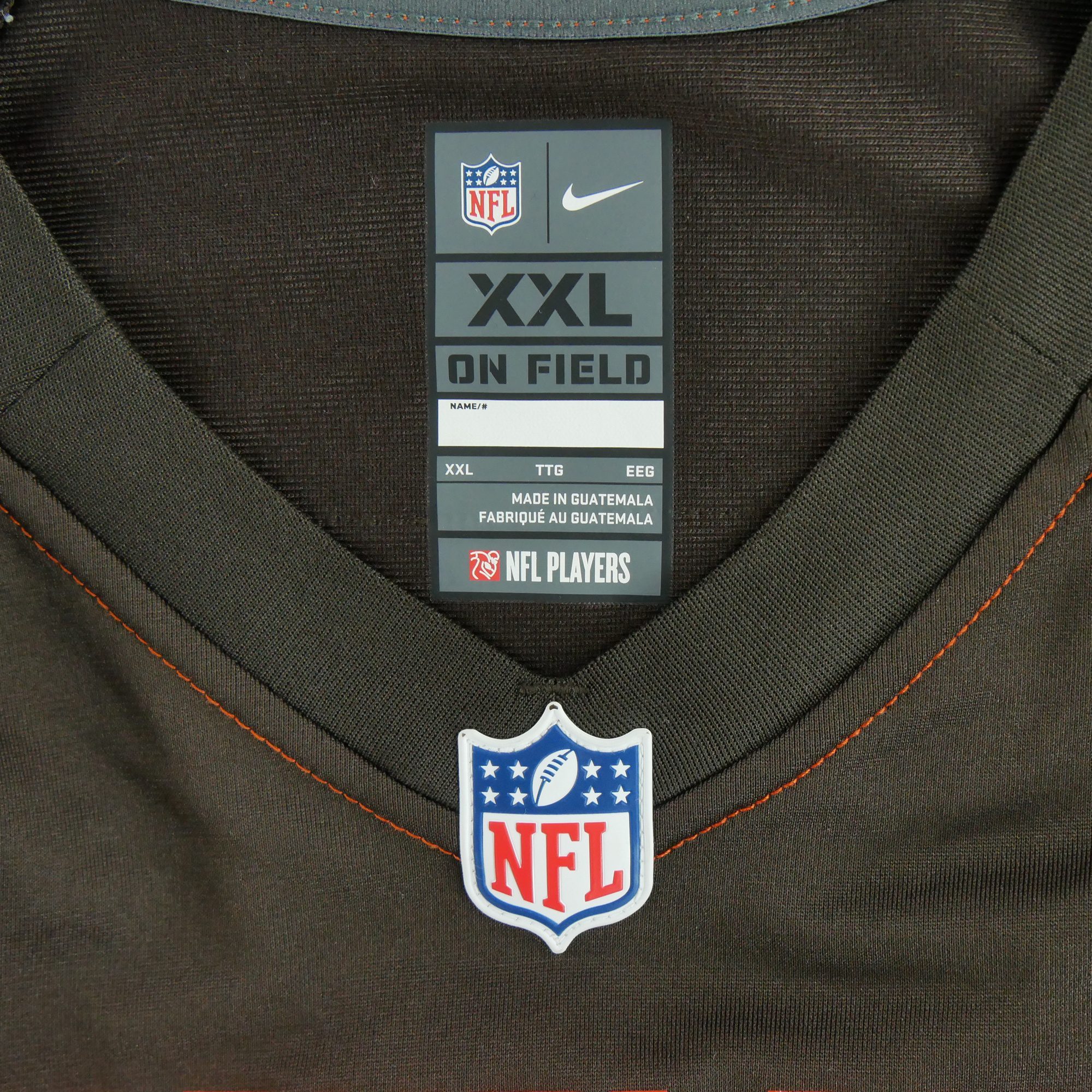 Maillot Homme NFL Cleveland Browns Marron 7