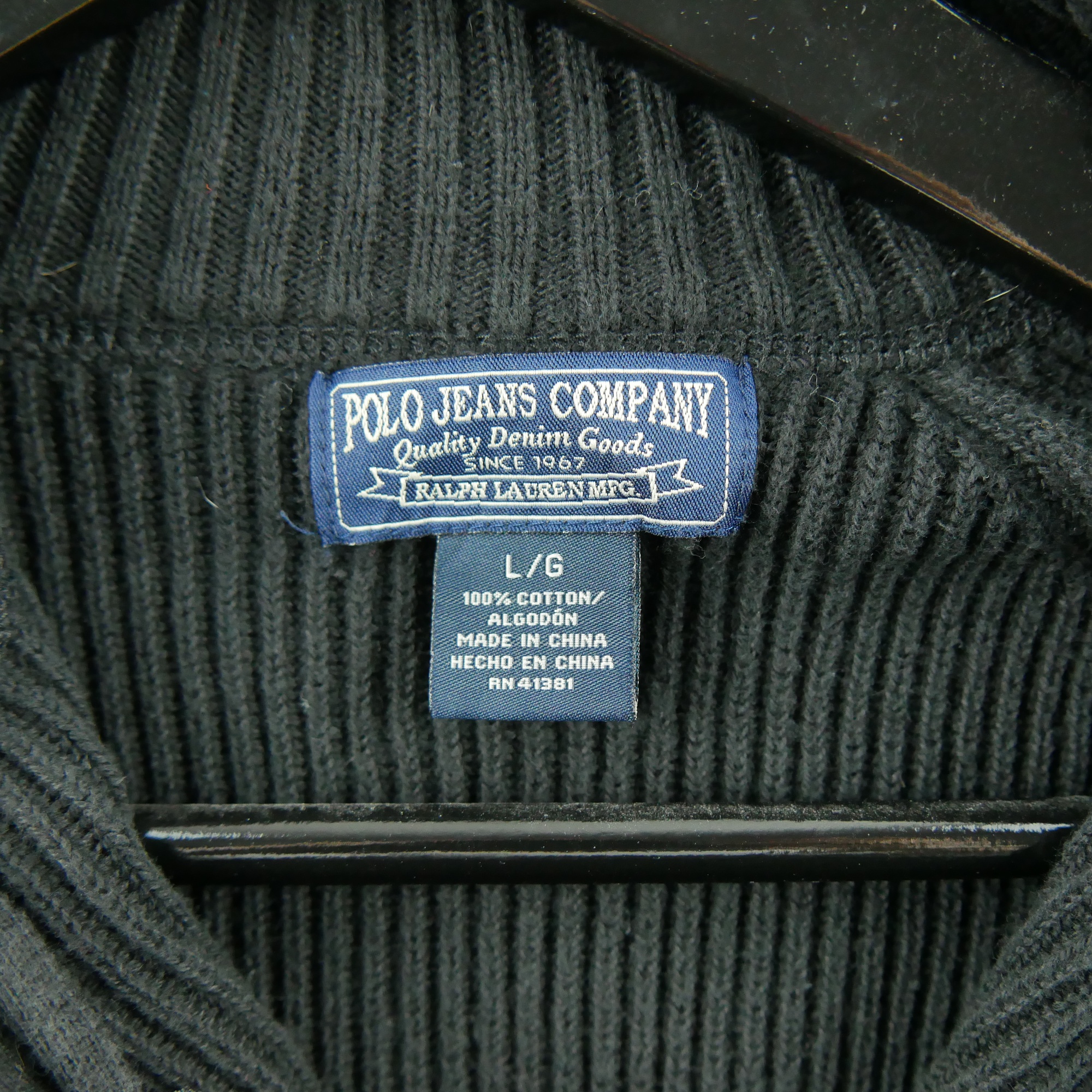 Pull Homme  col camionneur Noir 6