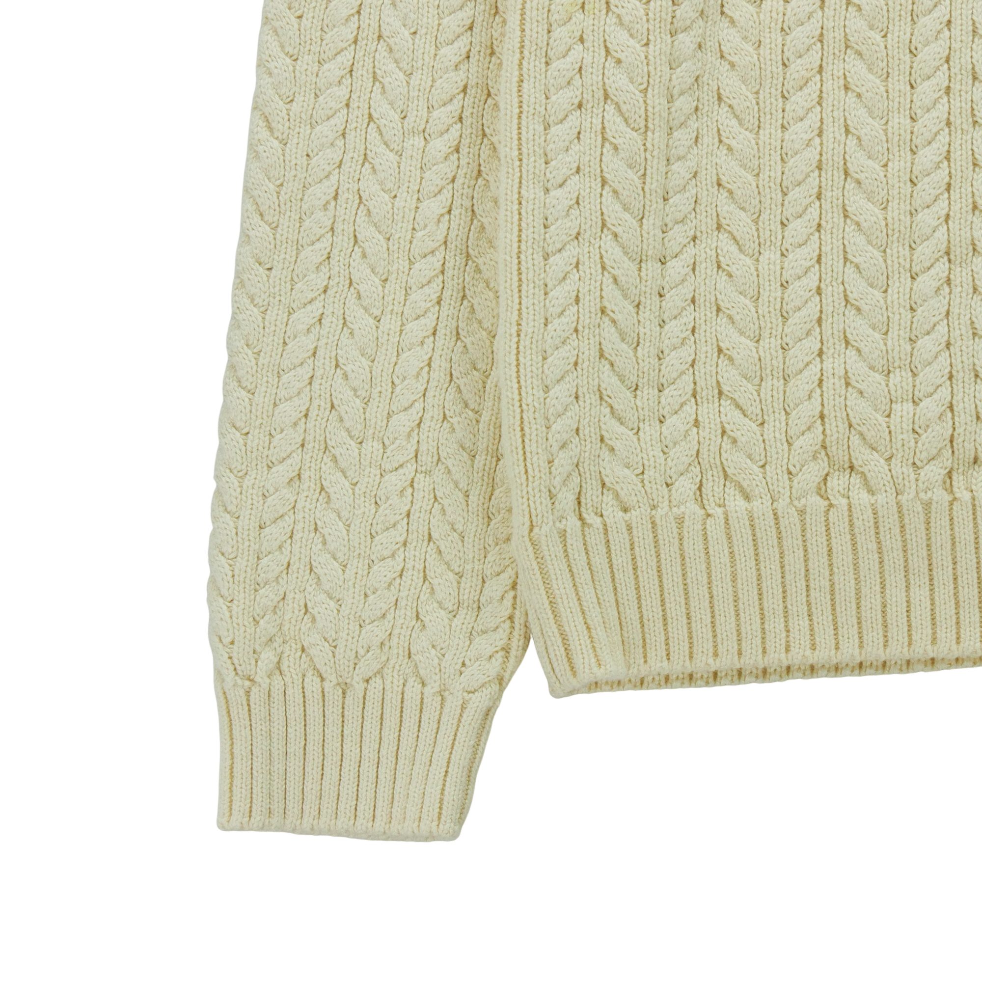Pull Femme  en maille torsadée Beige 3