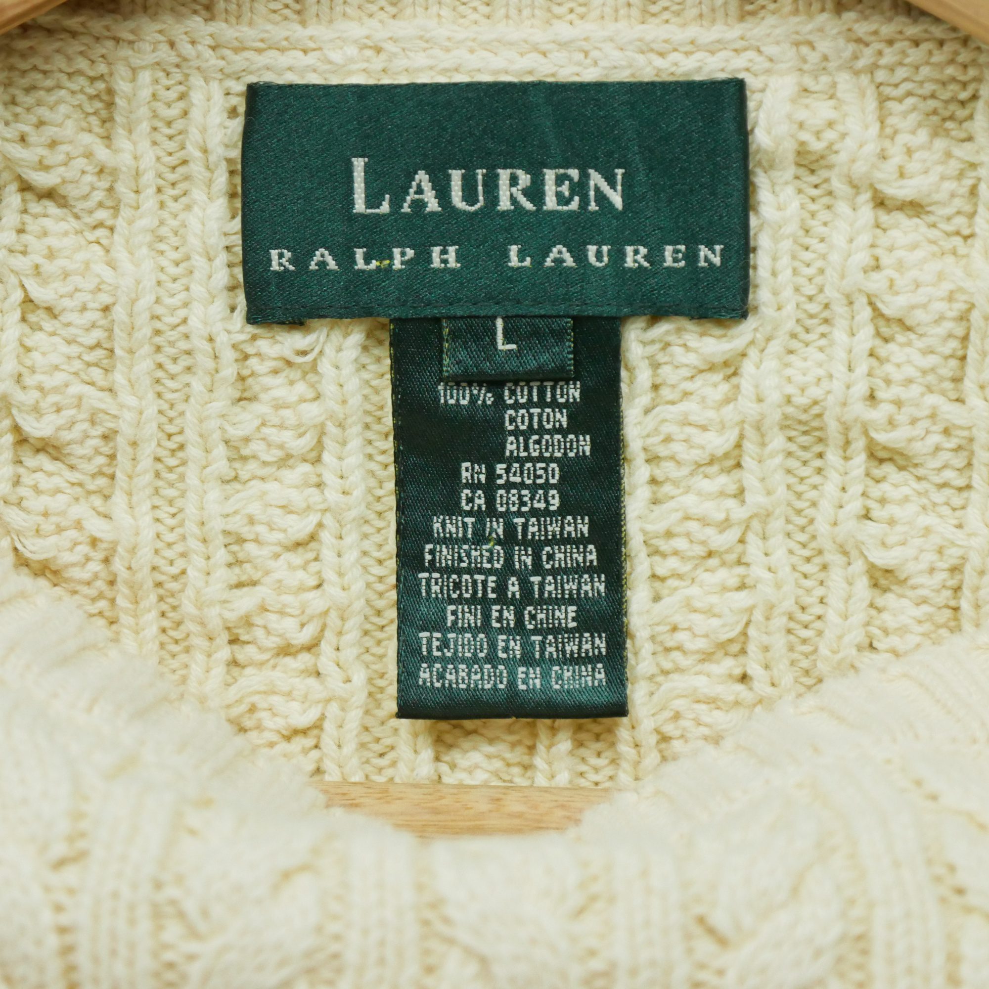 Pull Femme  en maille torsadée Beige 4