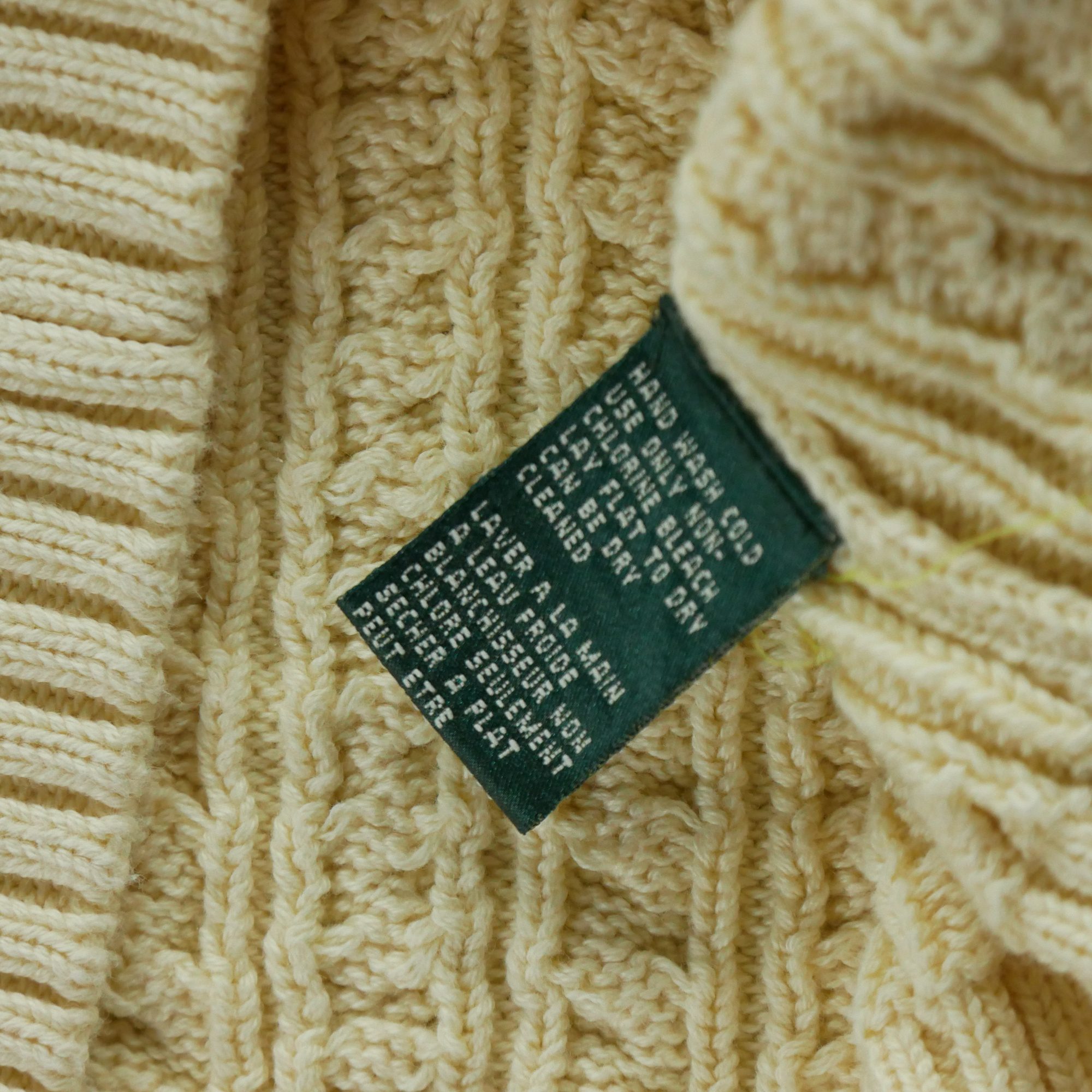 Pull Femme  en maille torsadée Beige 5