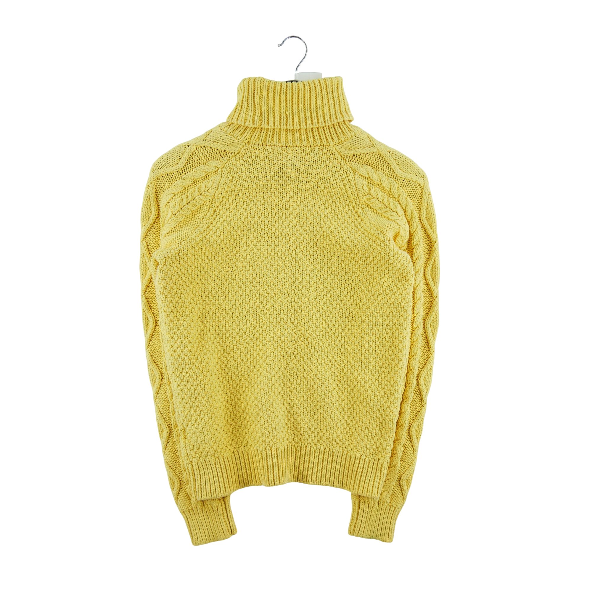Pull Femme  col roulé Jaune 2