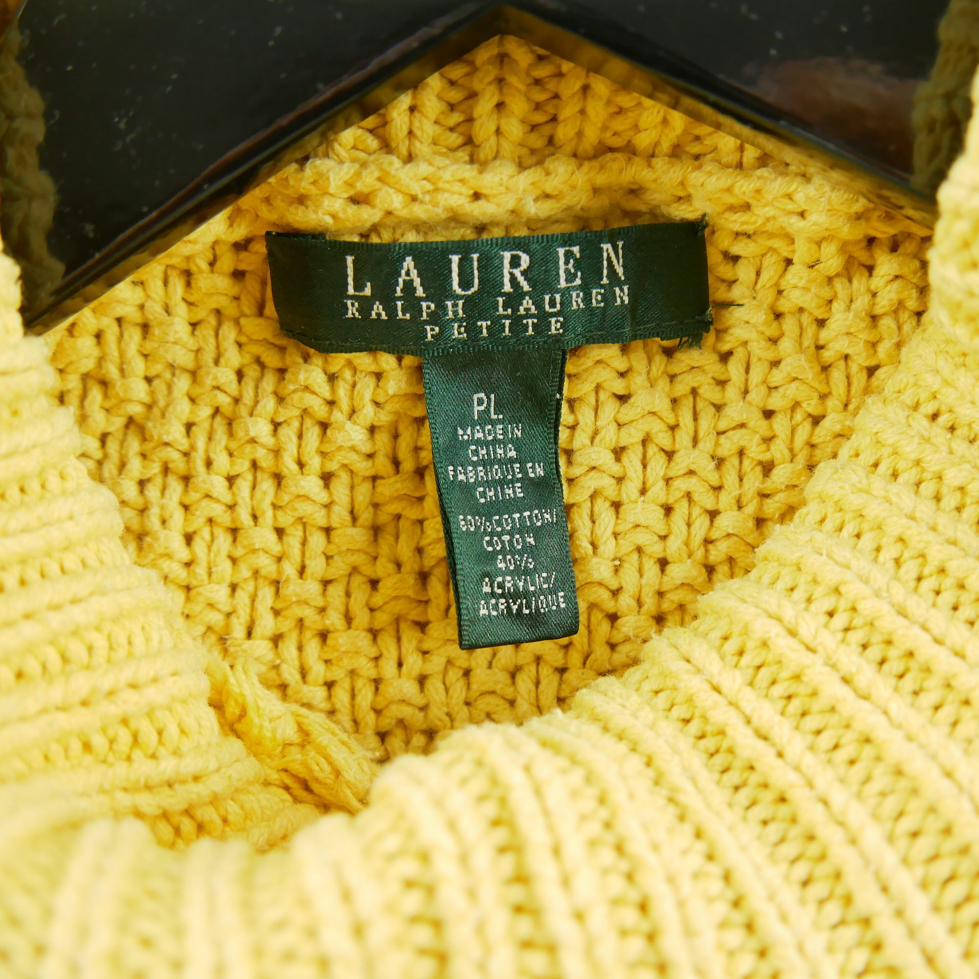 Pull Femme  col roulé Jaune 5