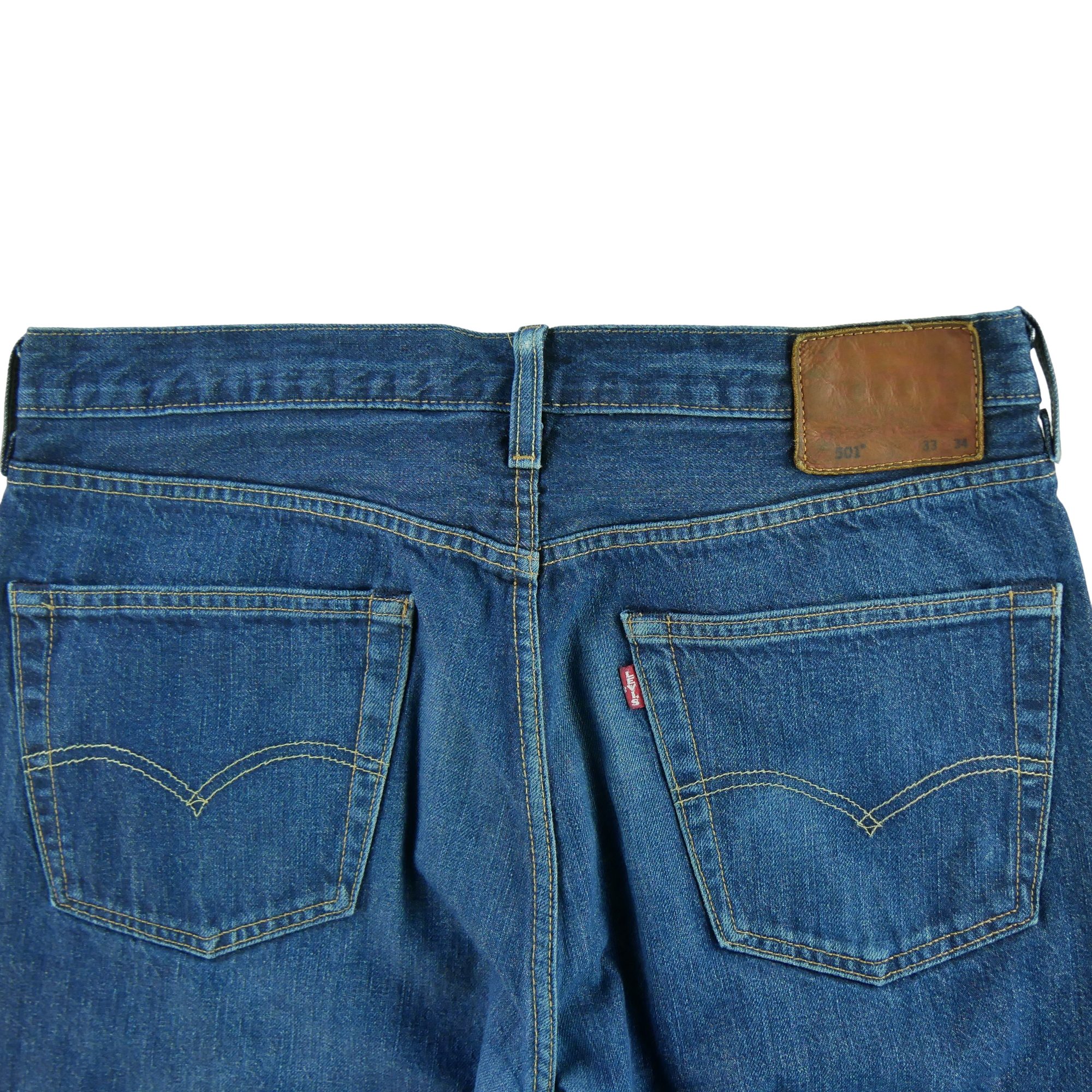 Jean Homme Big E Levis 501 Bleu 4