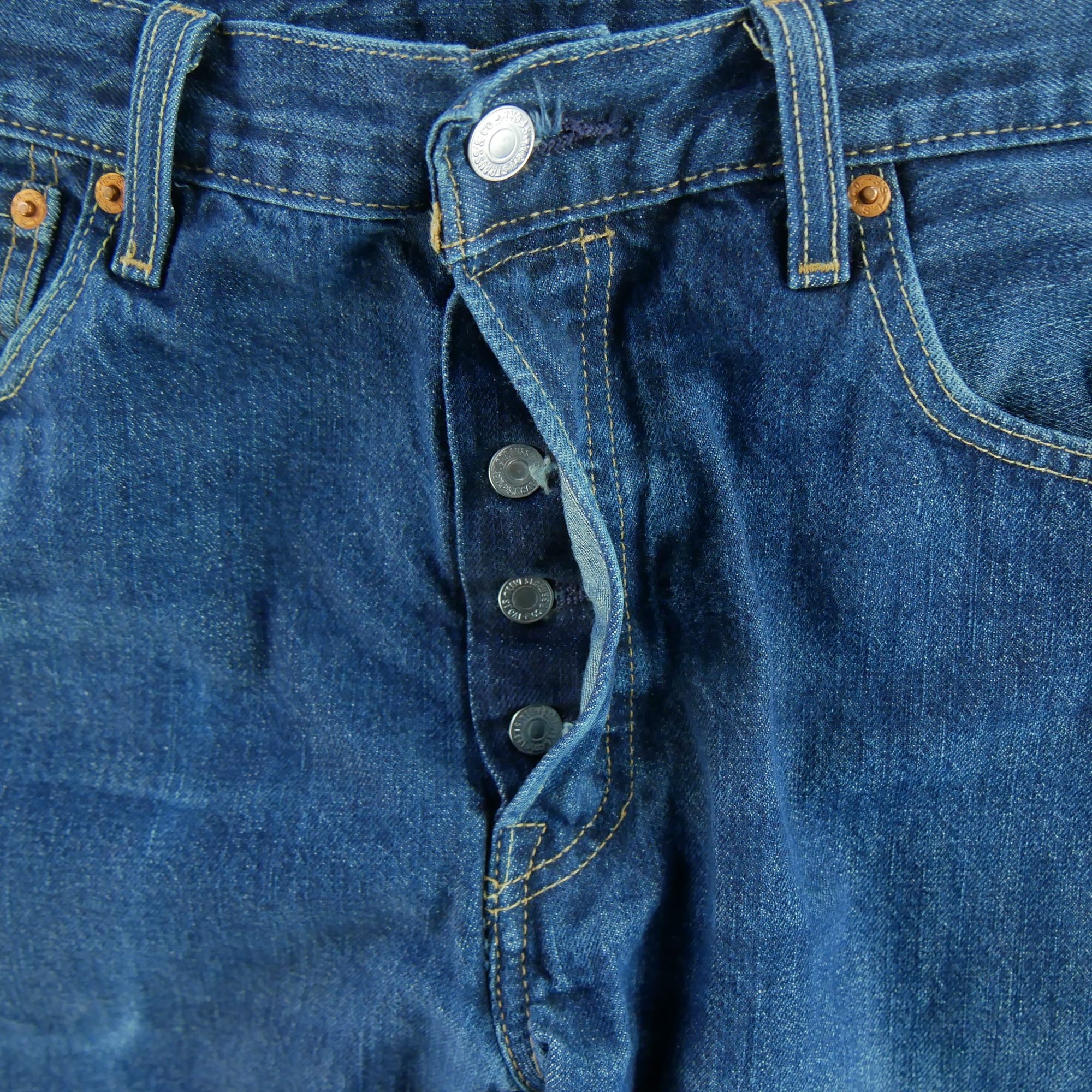 Jean Homme Big E Levis 501 Bleu 7