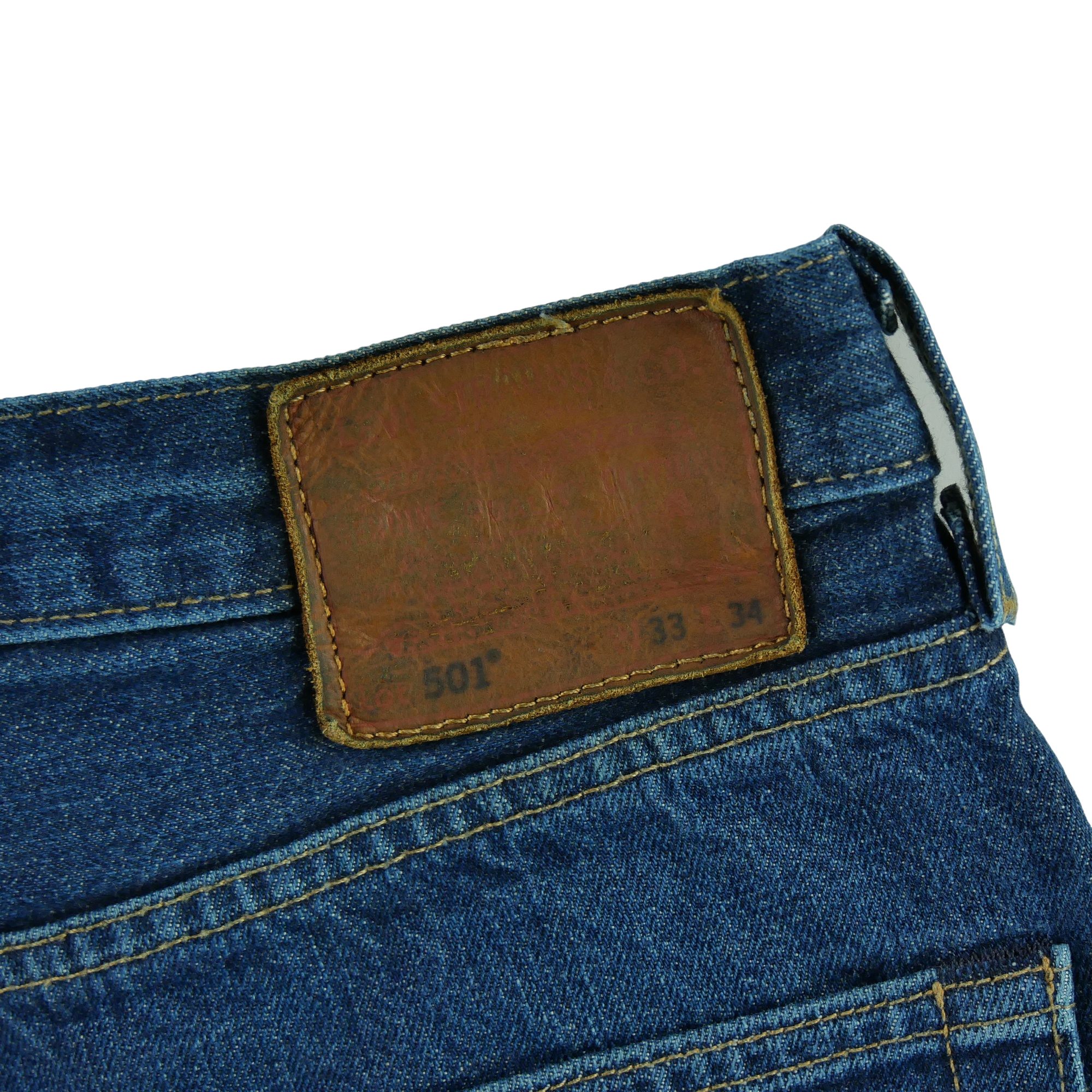 Jean Homme Big E Levis 501 Bleu 8