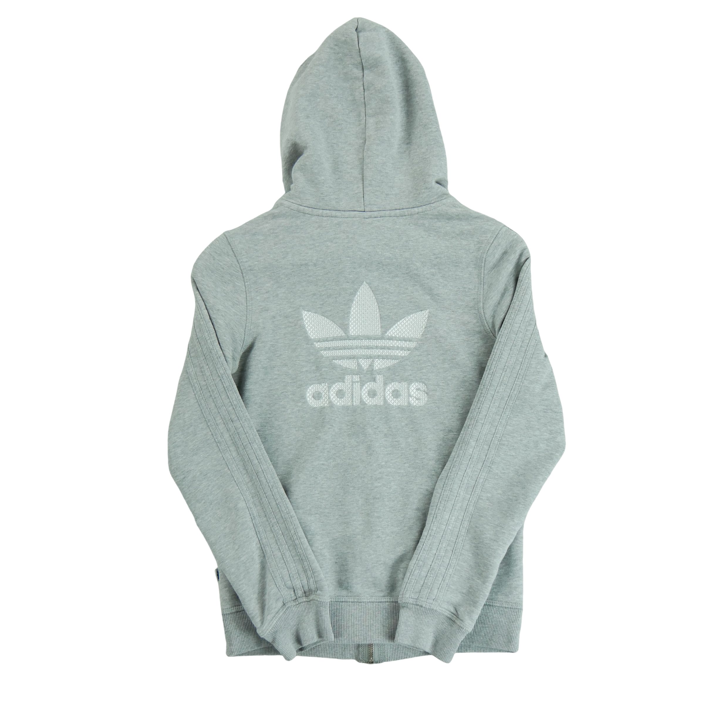 Sweat à capuche Femme  Full zip Gris 2