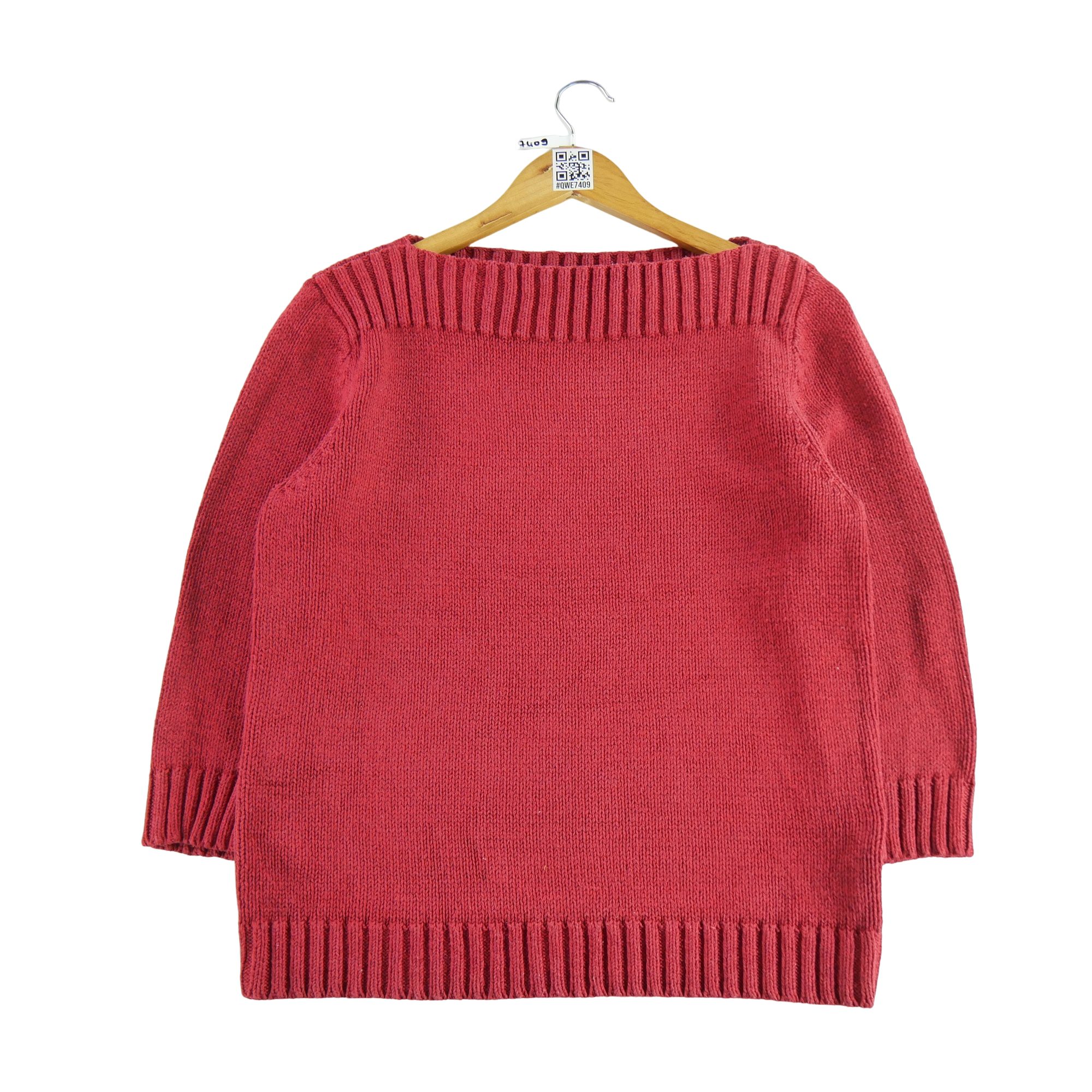 Pull Femme  soie et lin Rouge 1