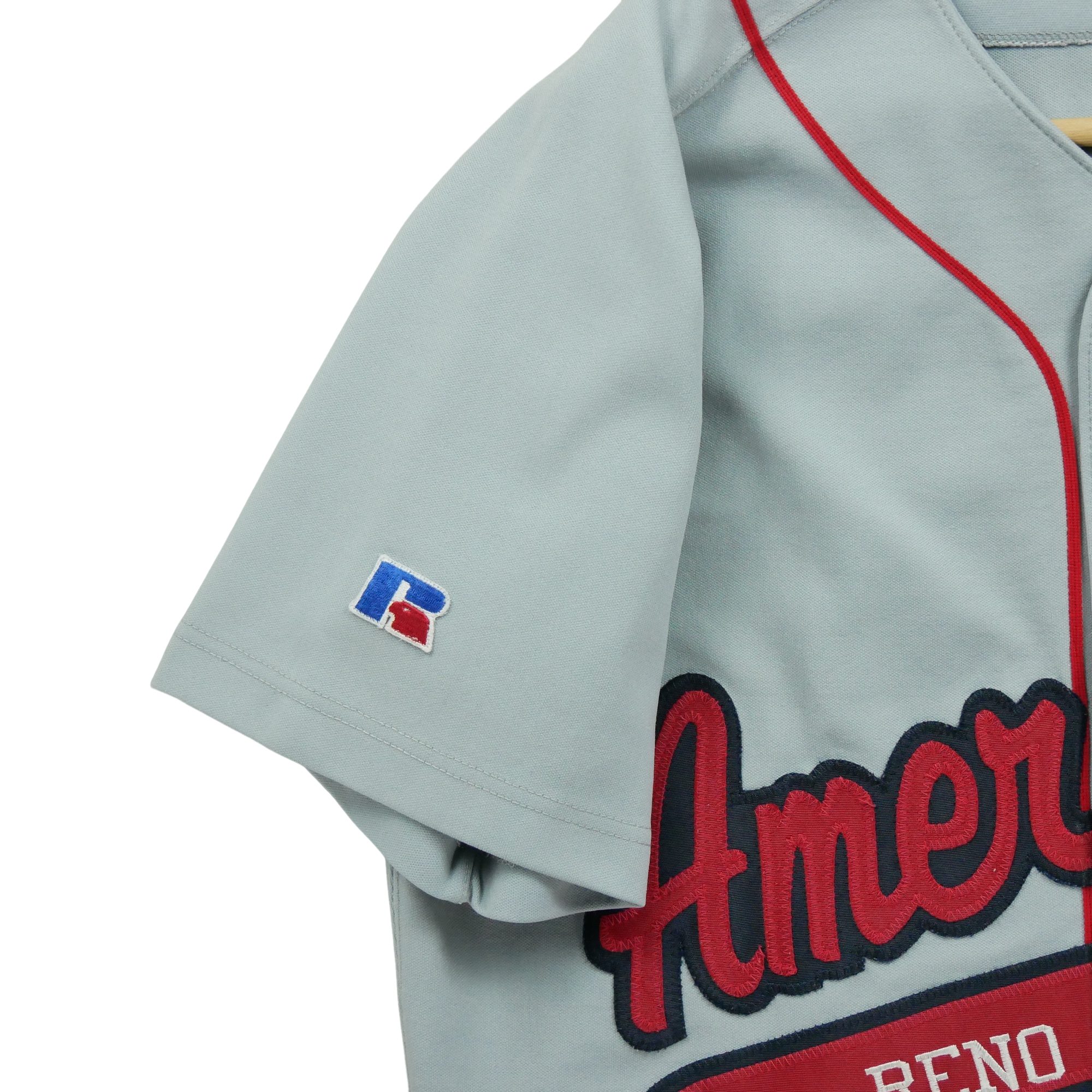 Maillot Homme  Made in USA Baseball Gris 5