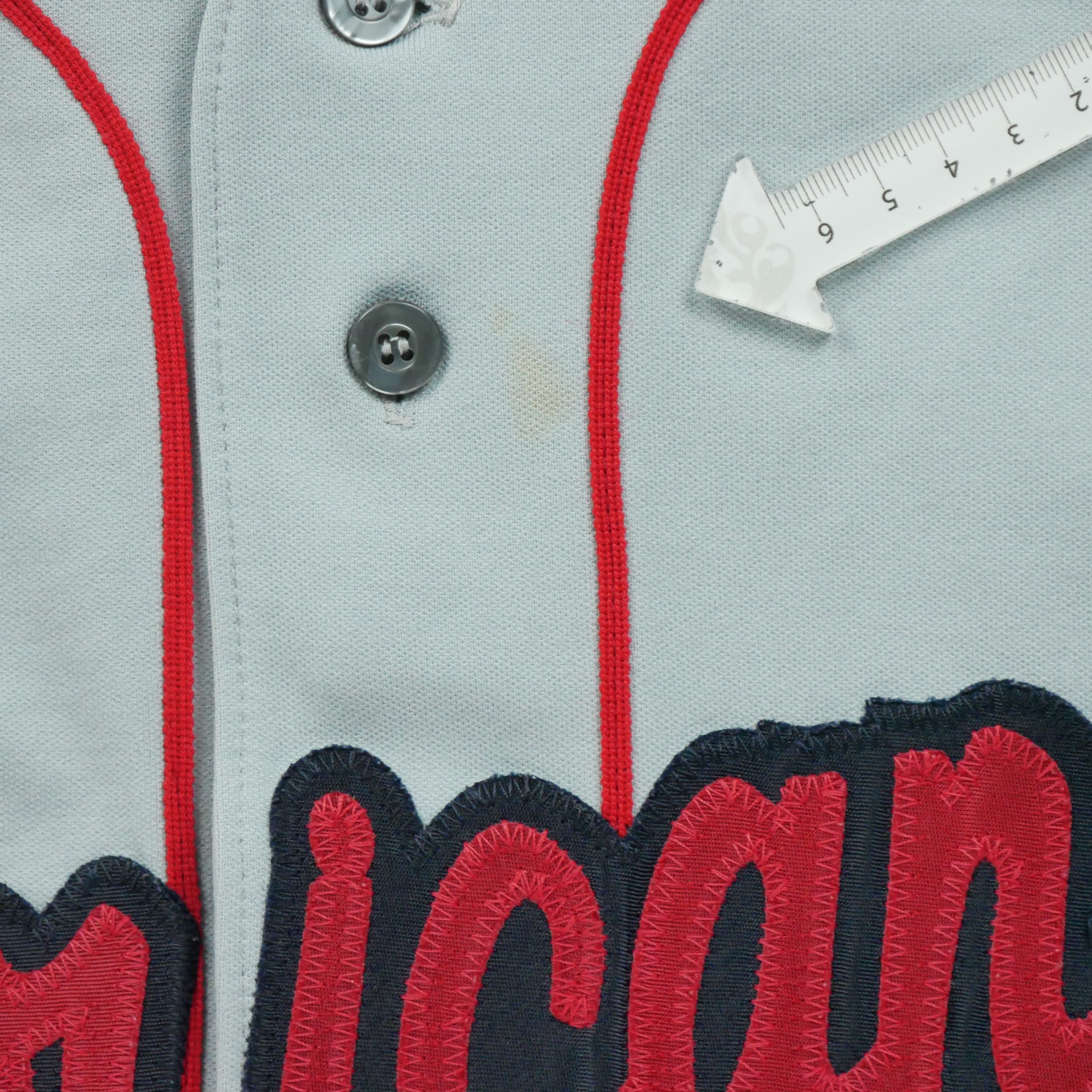 Maillot Homme  Made in USA Baseball Gris 7