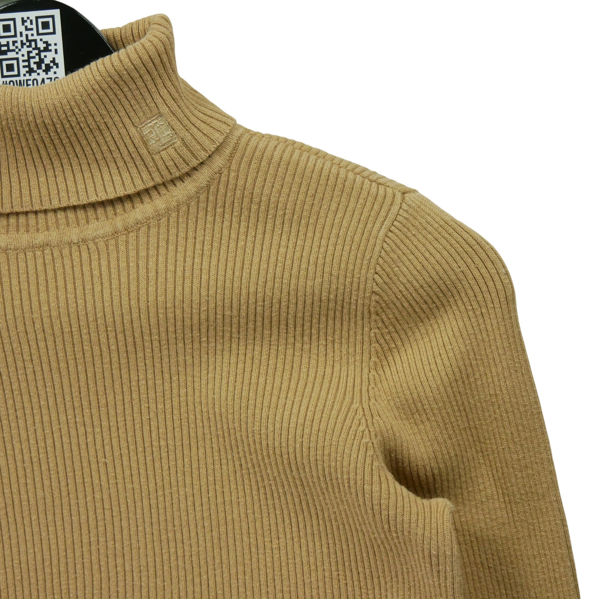 Pull Femme  col roulé Beige 3