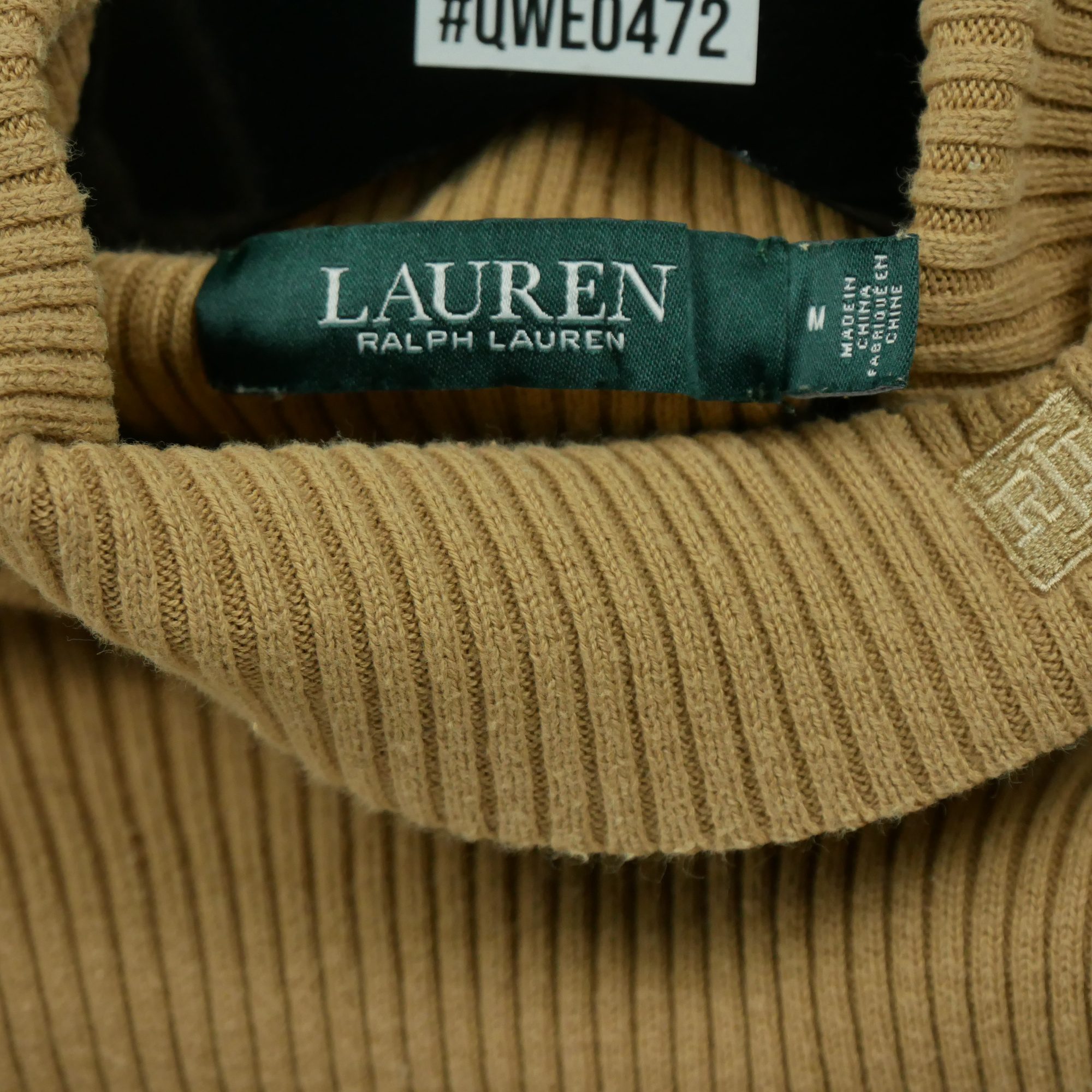 Pull Femme  col roulé Beige 5
