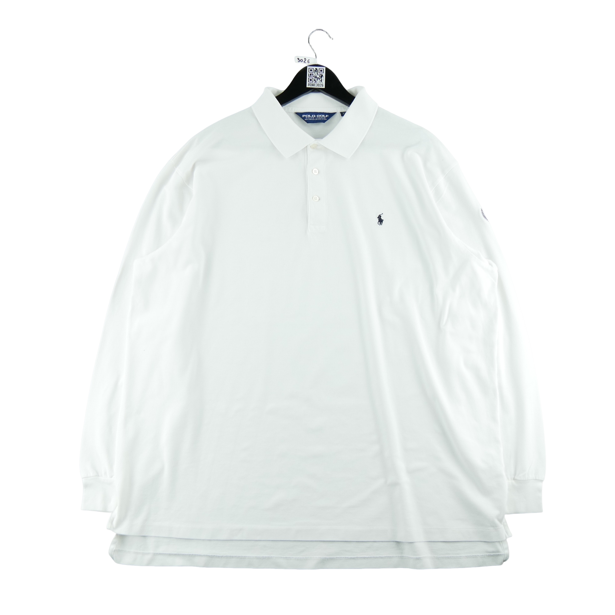 Polo manches longues Homme  Blanc 2