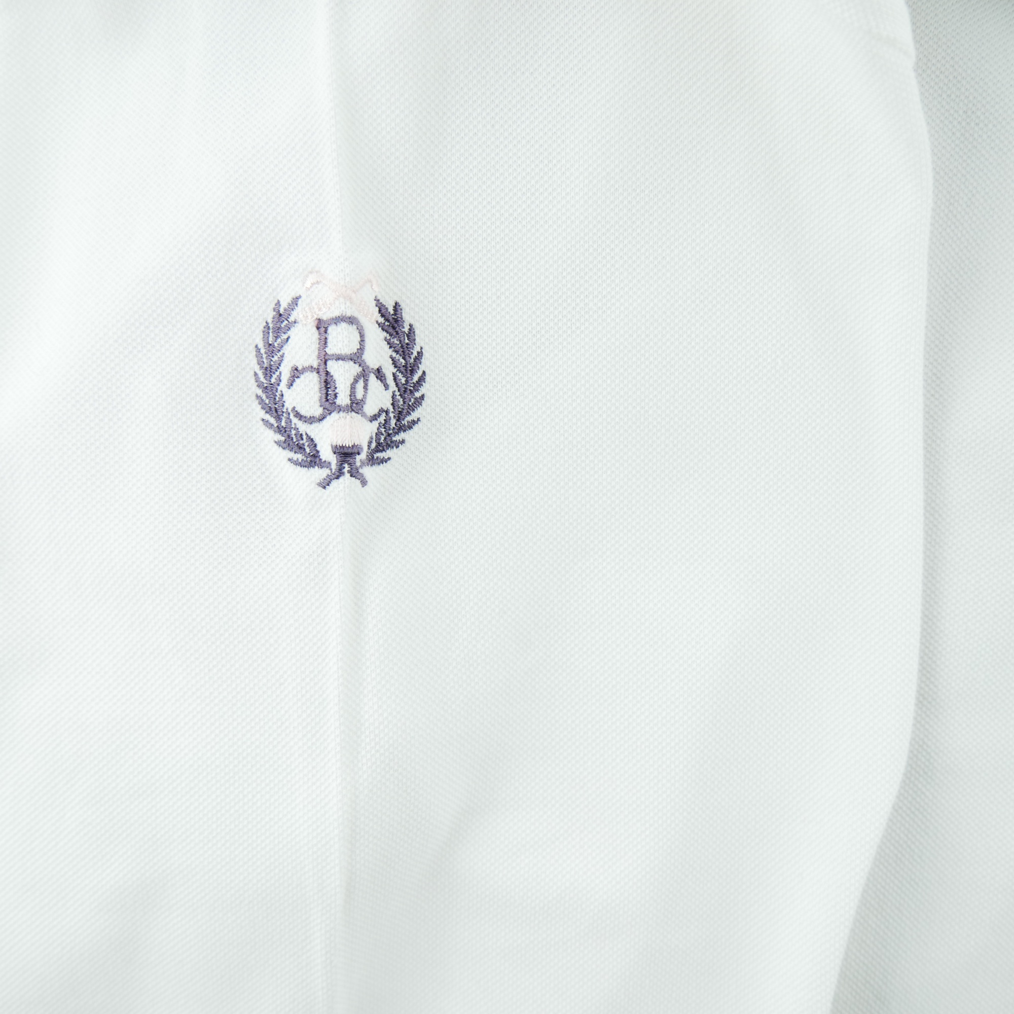 Polo manches longues Homme  Blanc 5