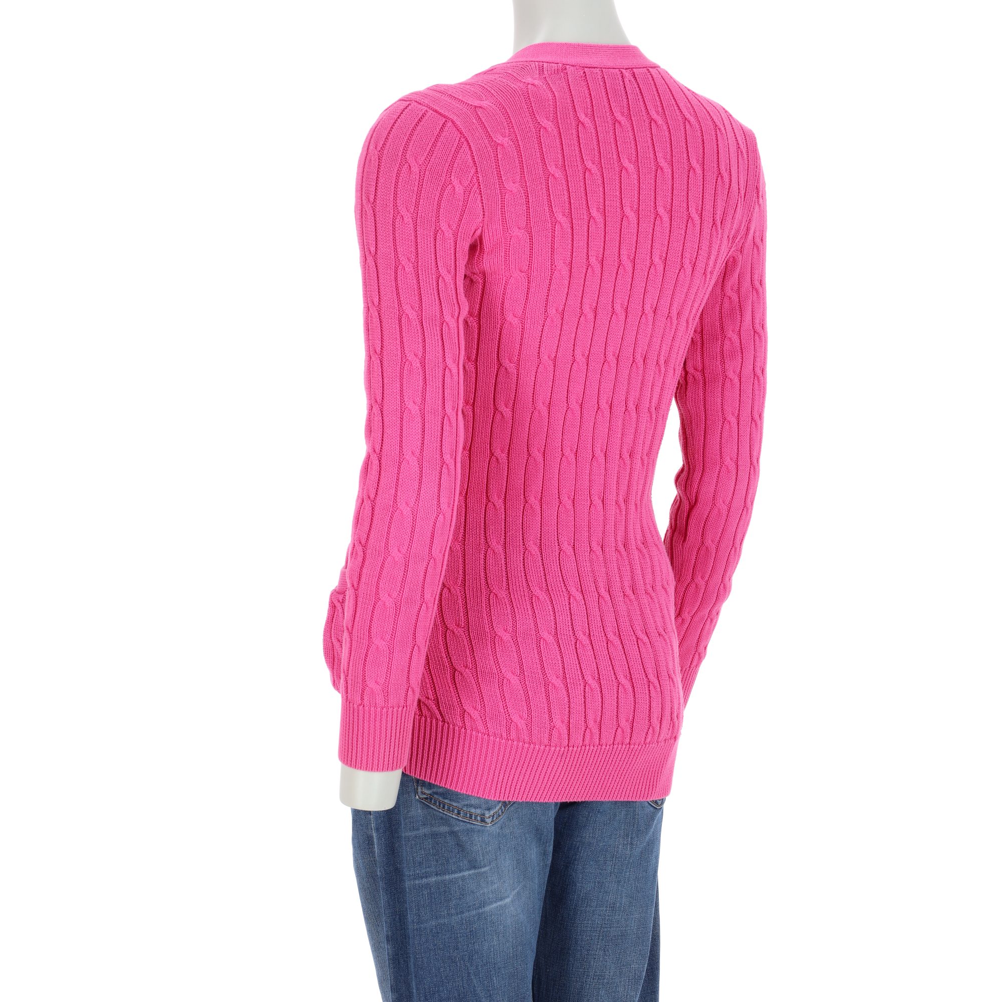 Gilet Femme cardigan torsadé Rose 2