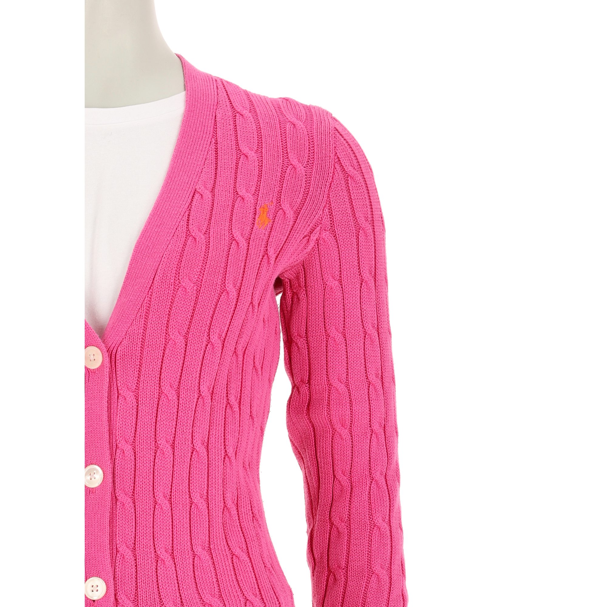 Gilet Femme cardigan torsadé Rose 6