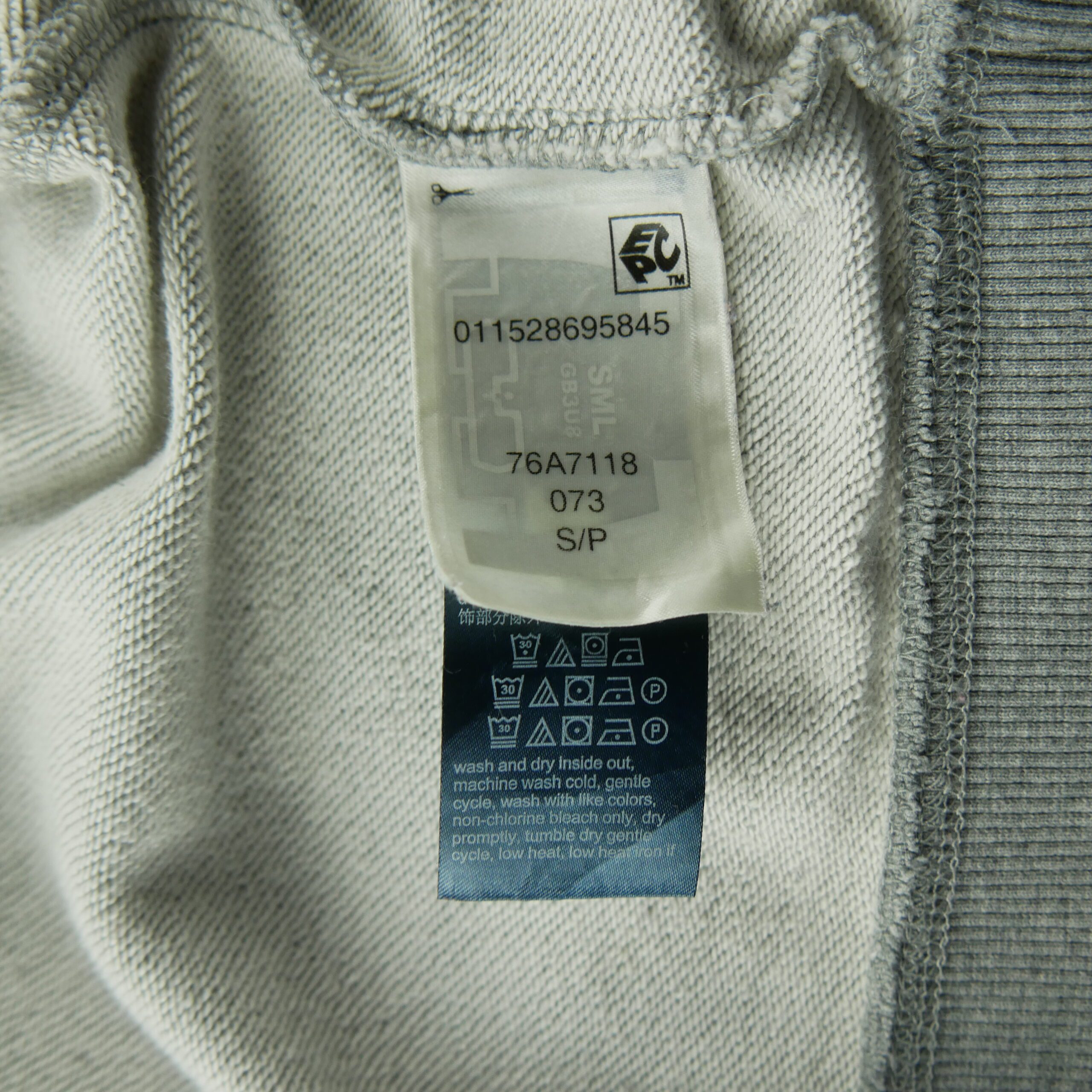 Sweat Homme  Gris 7
