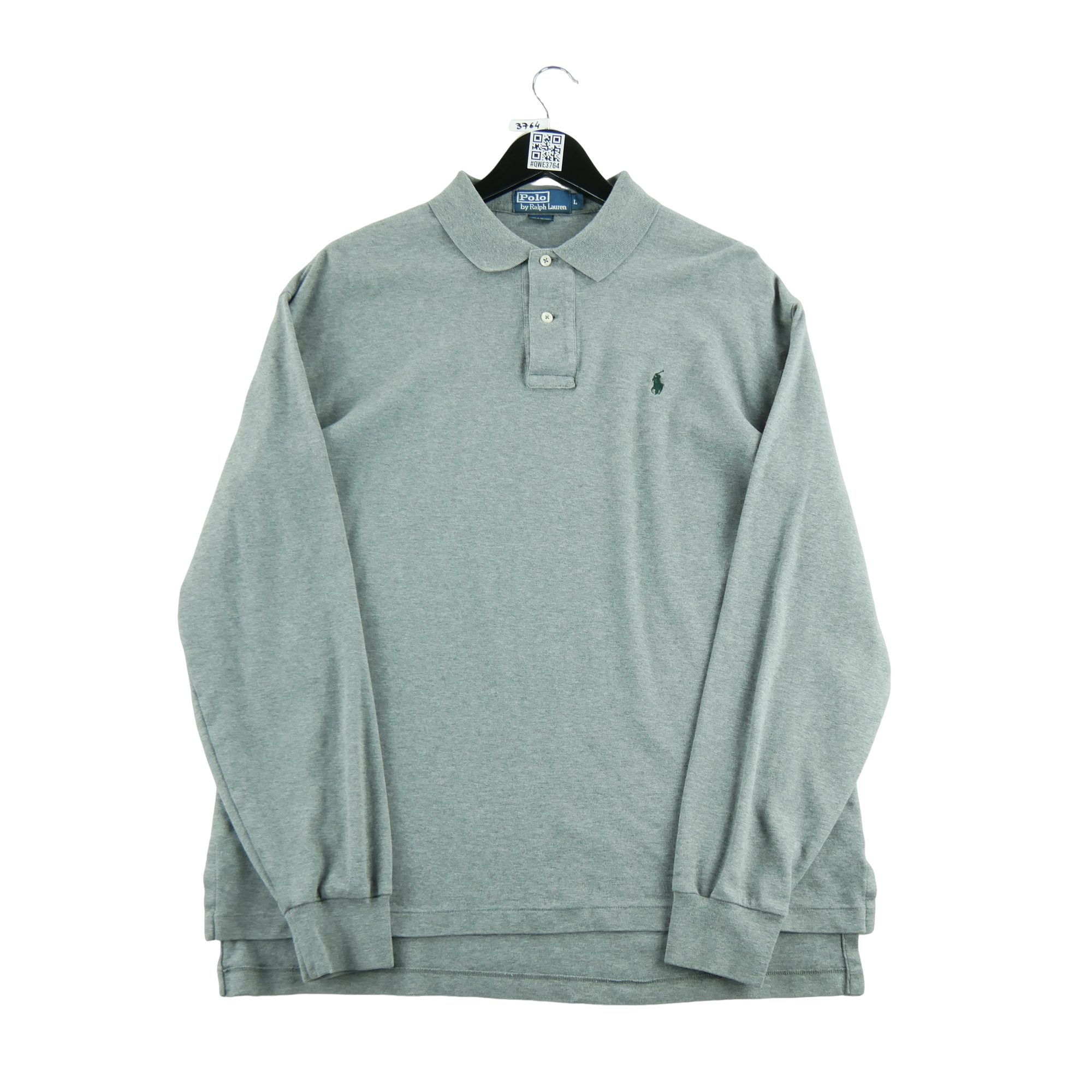 Polo manches longues Homme  Gris 1