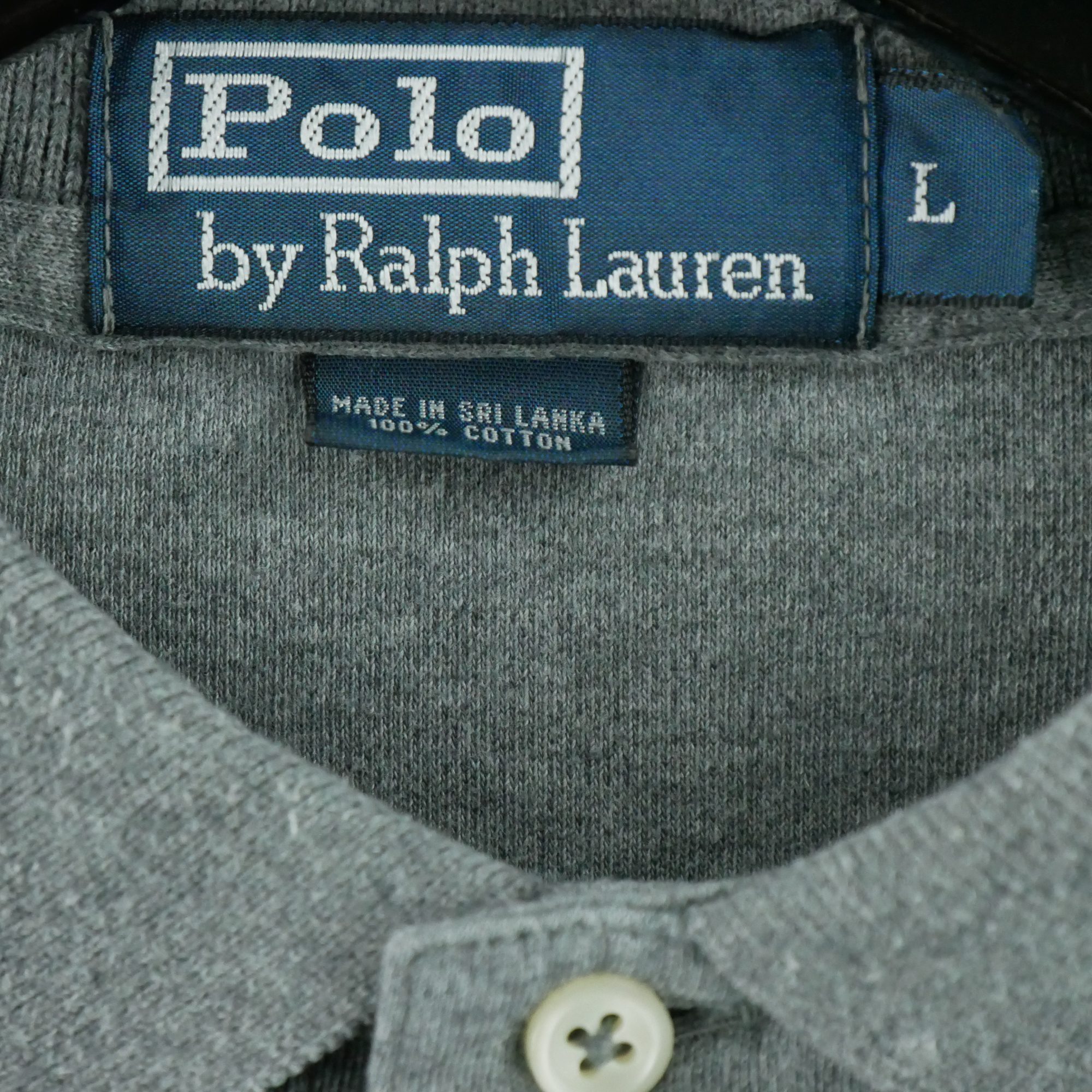 Polo manches longues Homme  Gris 4