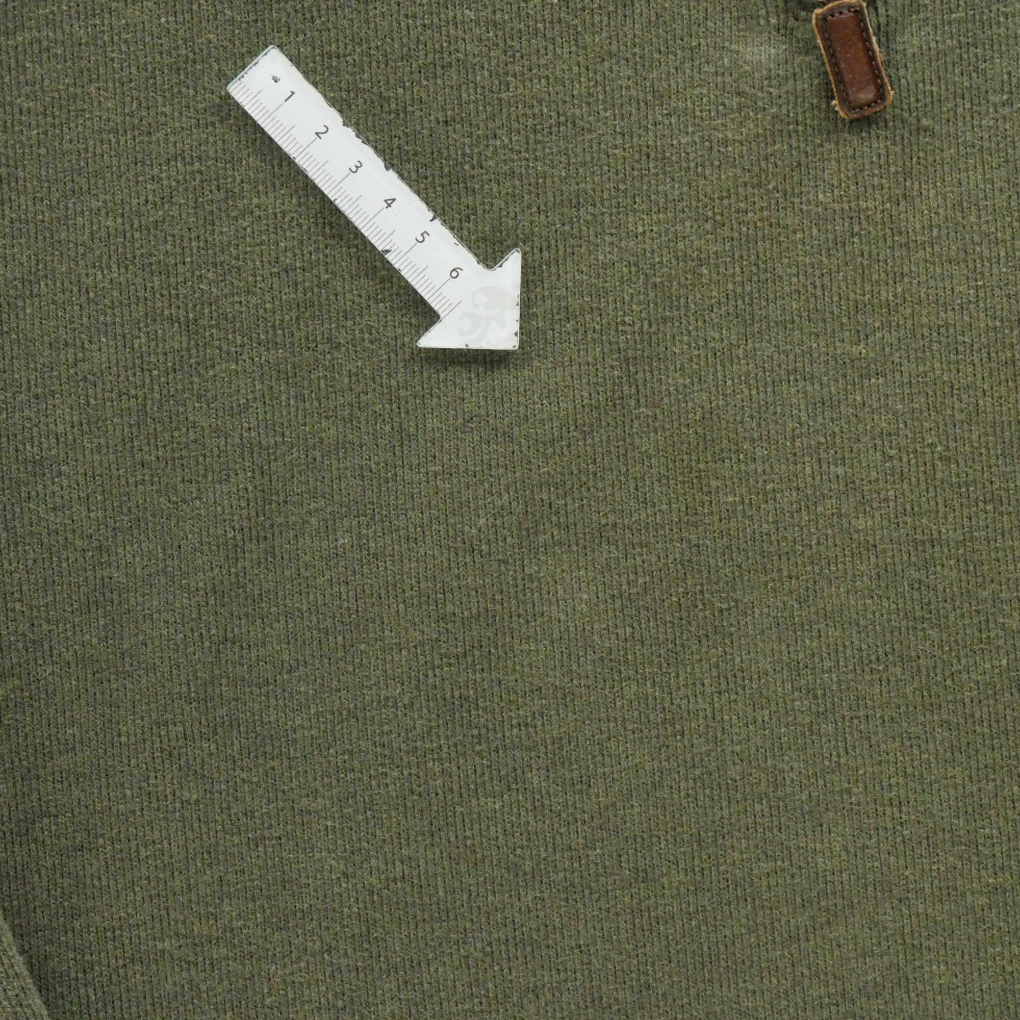 Pull Homme  demi-zippé Kaki 7