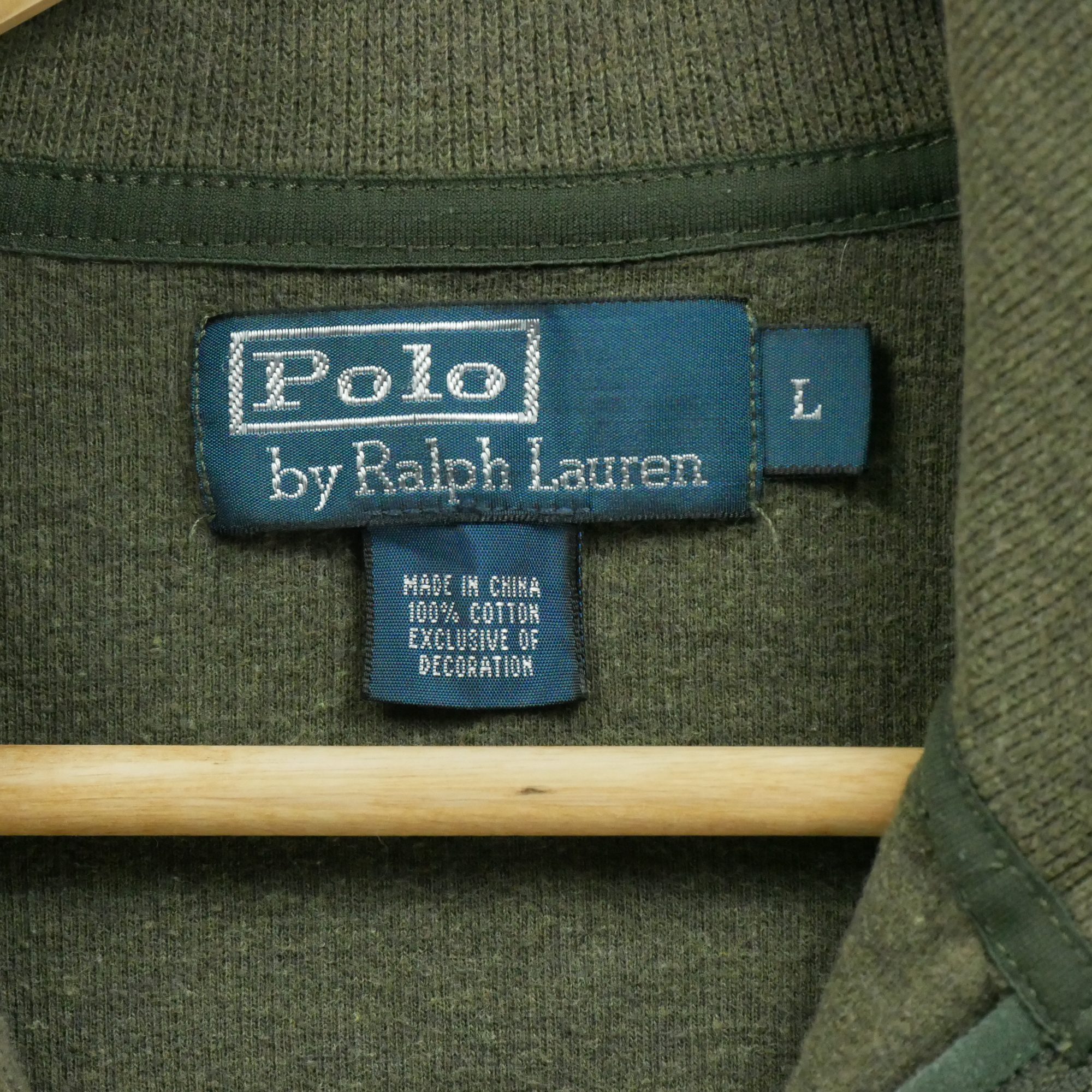 Pull Homme  demi-zippé Kaki 8
