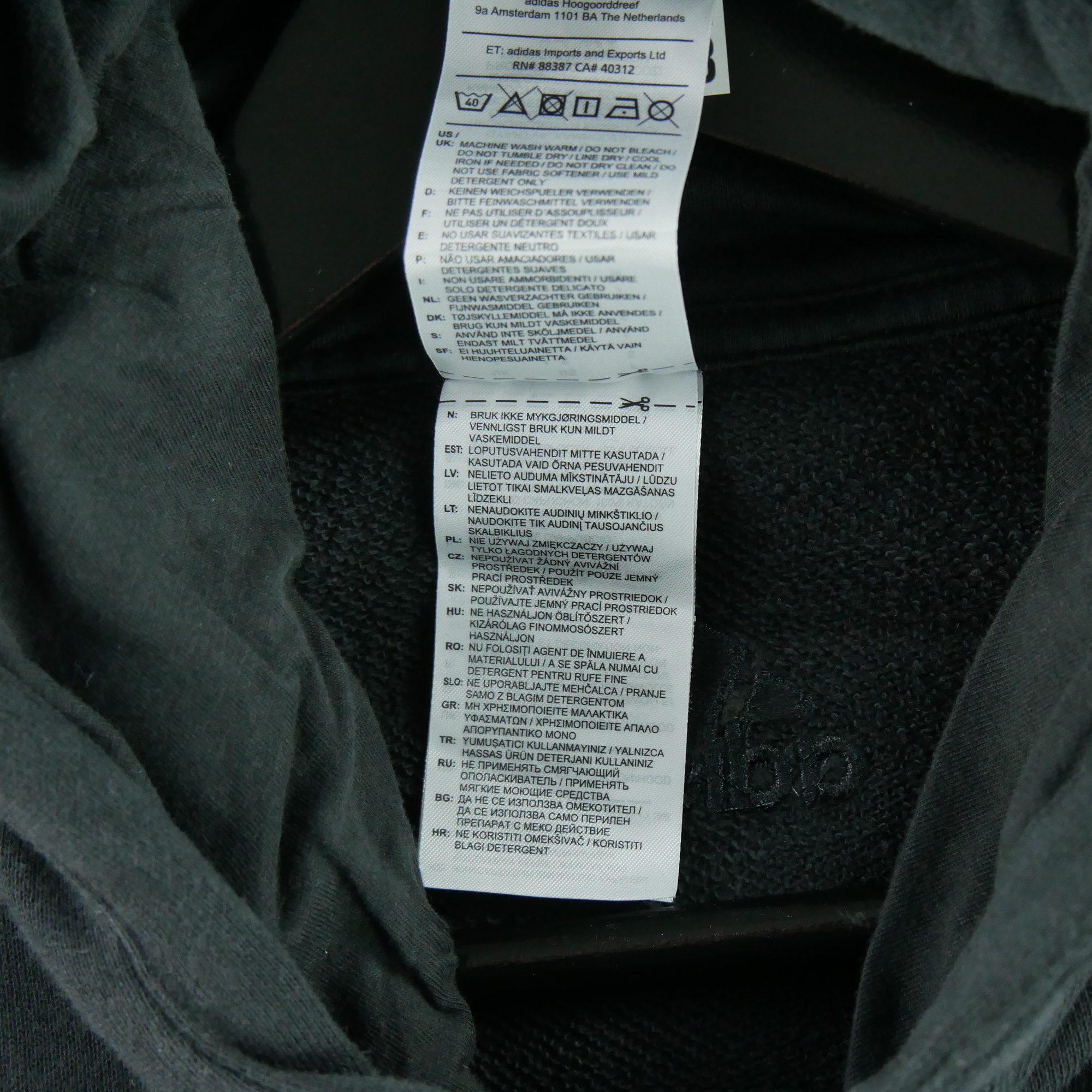 Sweat à capuche Homme  Noir 6