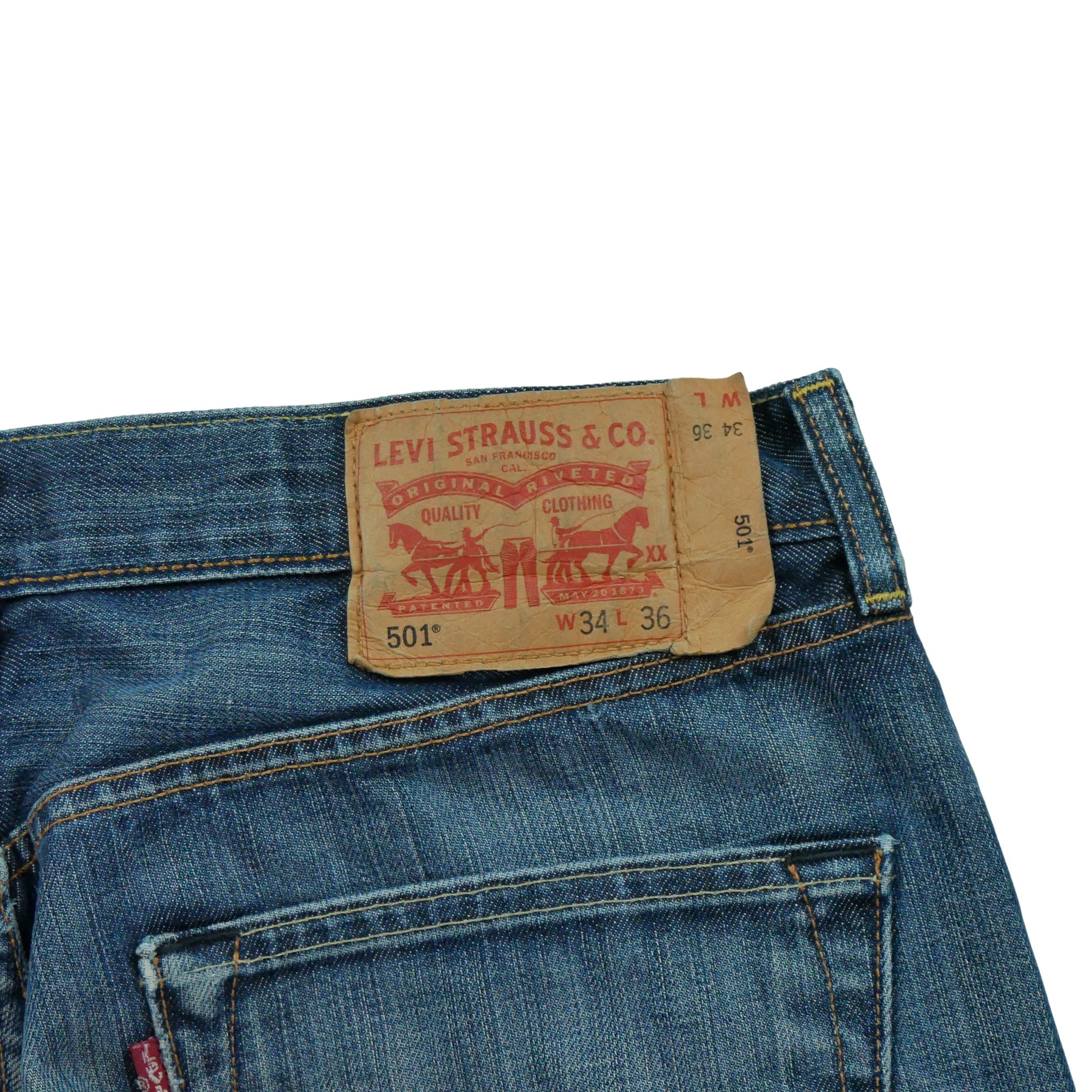 Jean Homme Levis 501 Bleu 6
