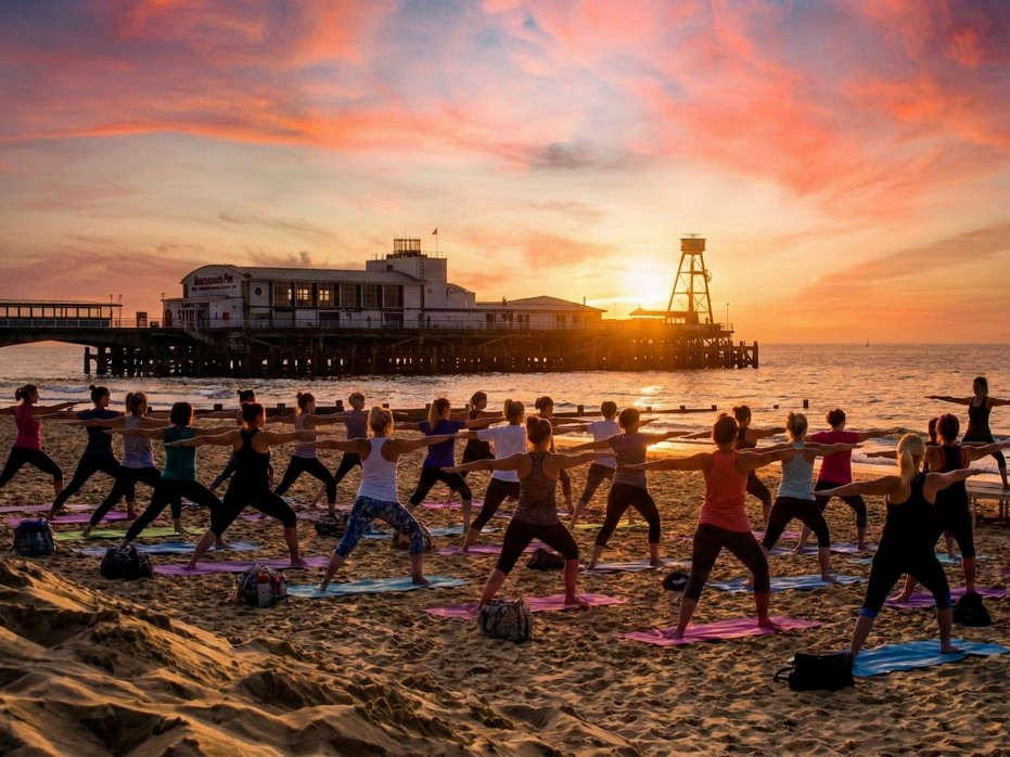Sunset yoga