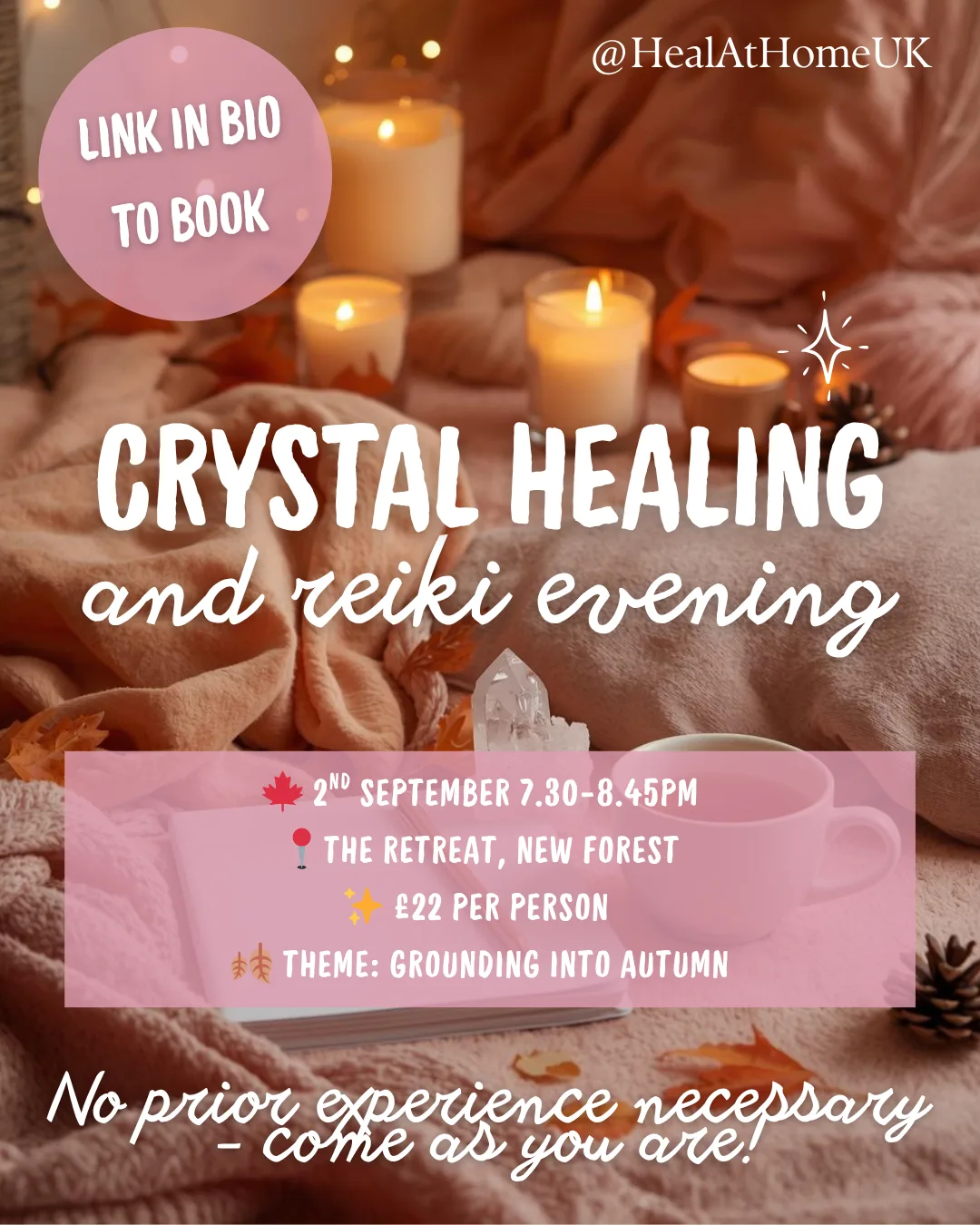 Grounding Into Autumn: Crystal Healing and Reiki Evening