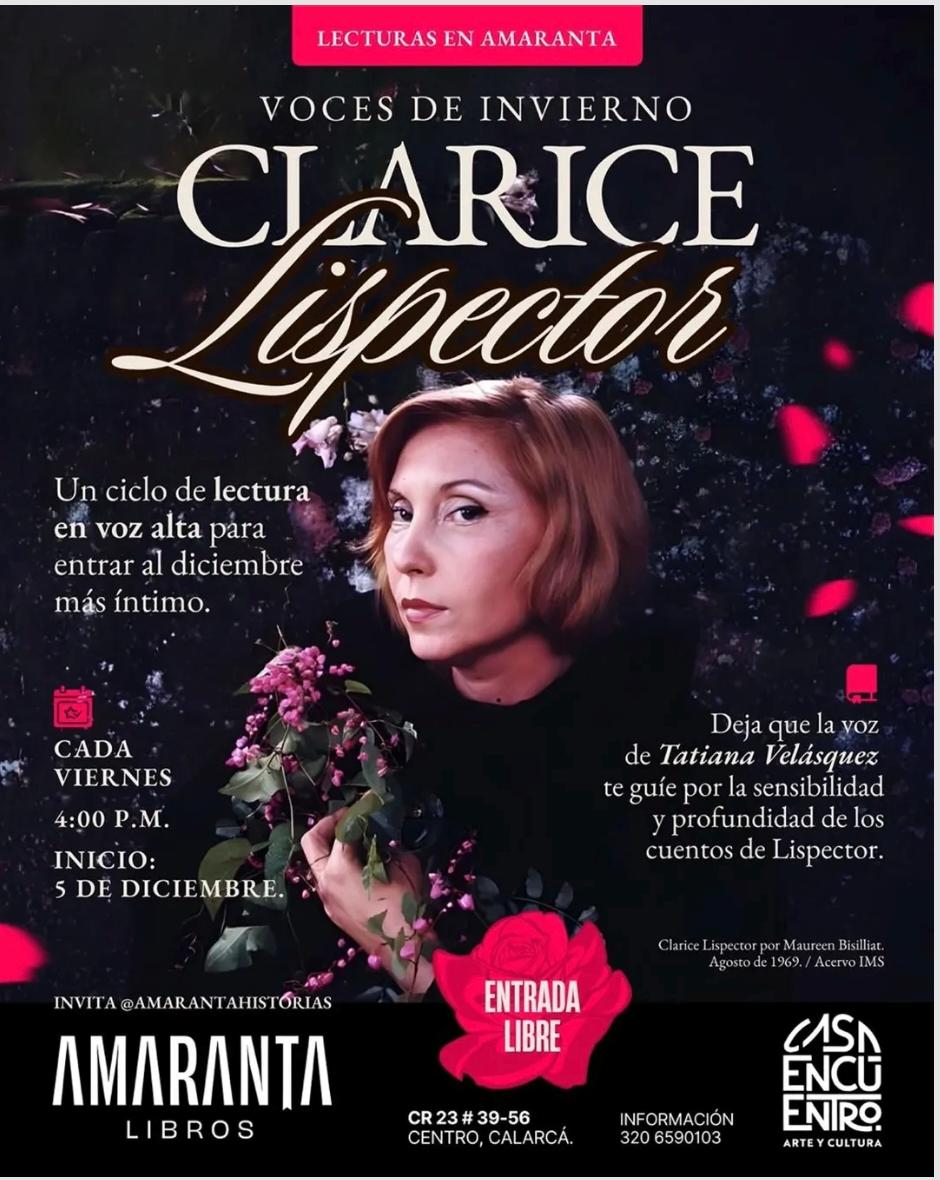 Imagen de Ciclo de lectura: Voces de Invierno con Clarice Lispector