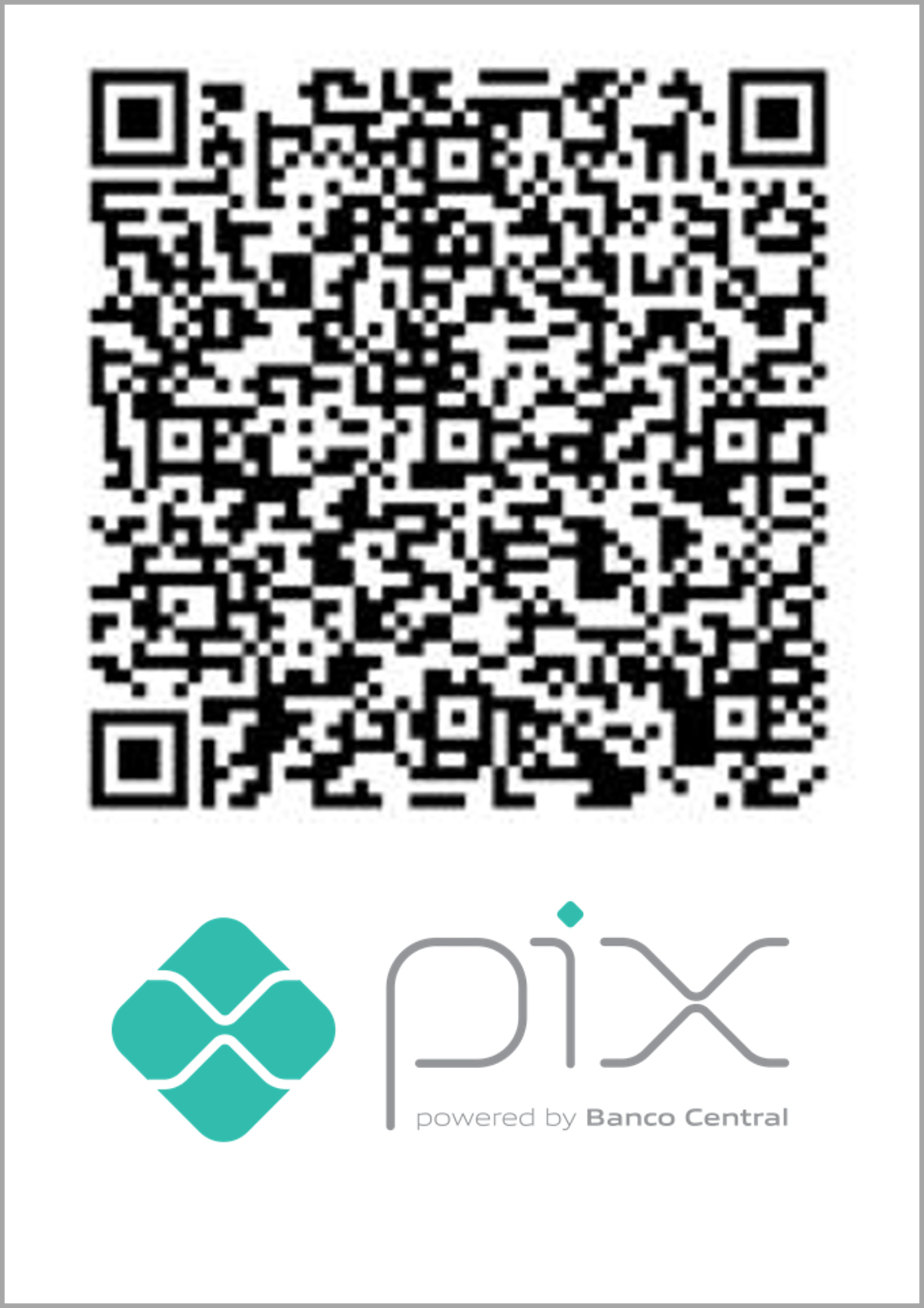 Pague com PIX QR Code