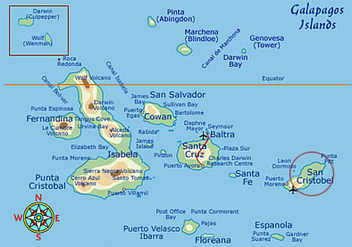 Is it Worth Going to San Cristobal Galapagos? Voyagers Travel Specialists Galapagos map