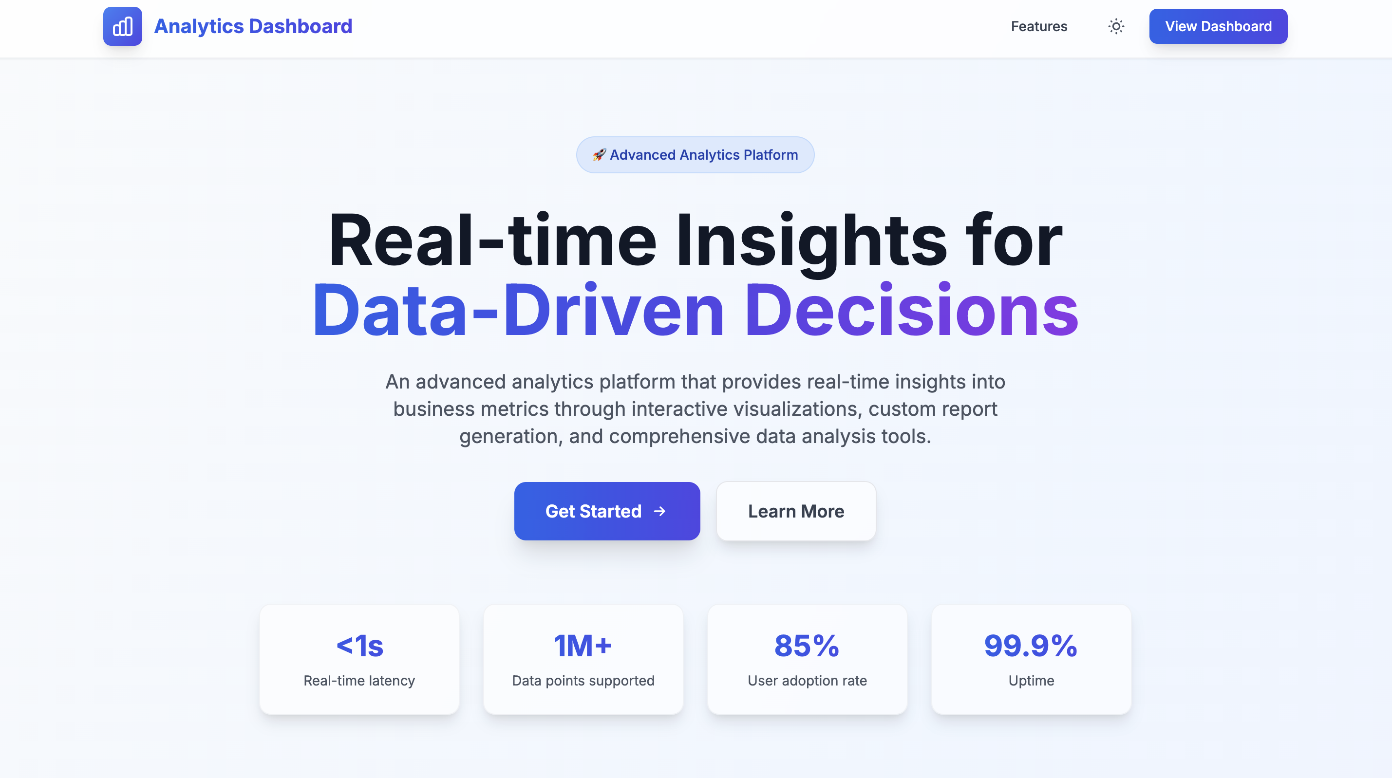 Analytics Dashboard