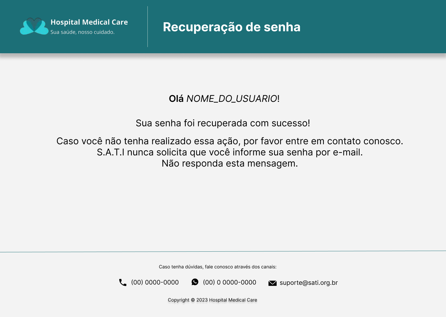 Email de recuperar senha 2