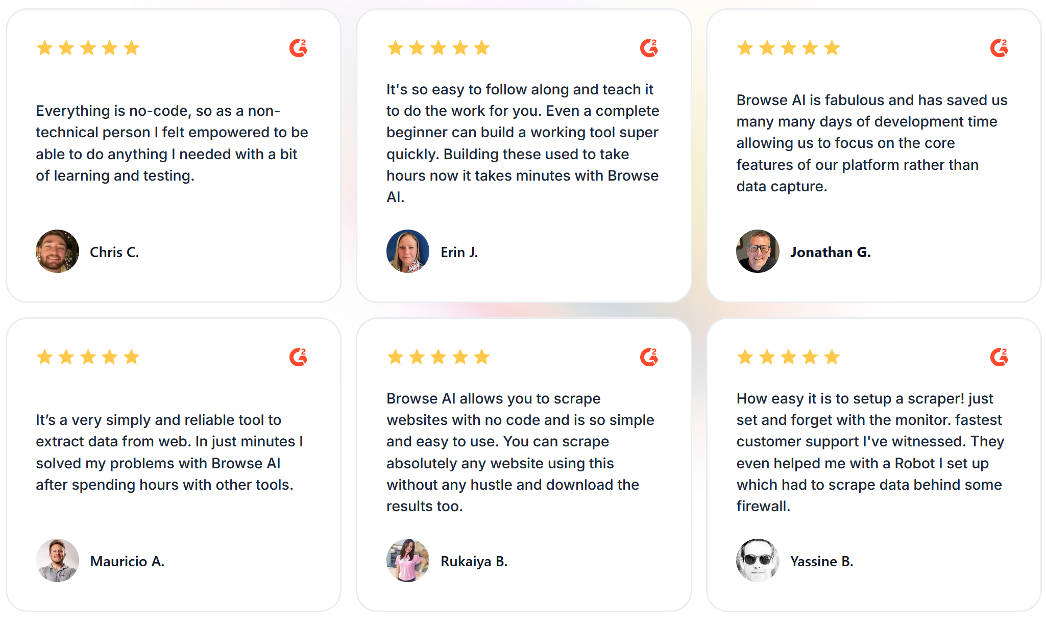 Browse AI customer reviews