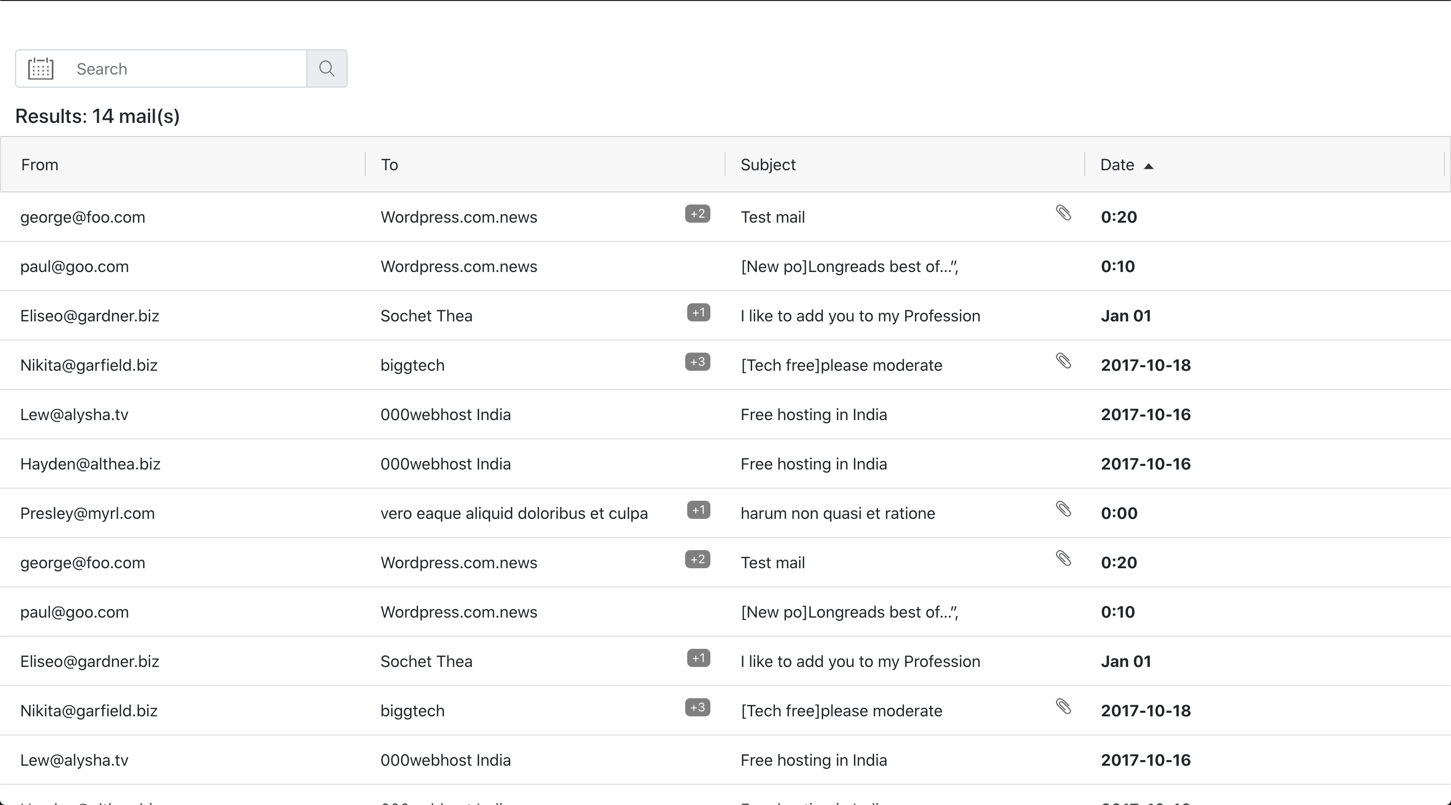 React Mailbox