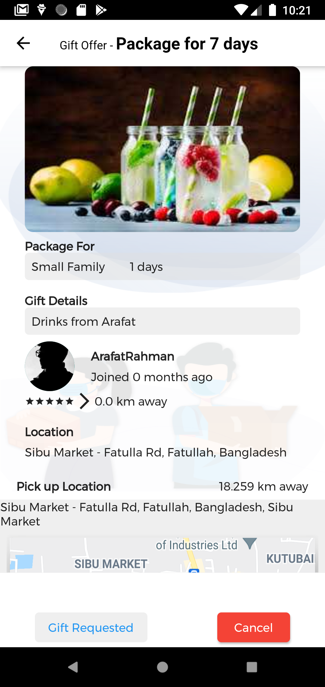 Location-based Charity Application