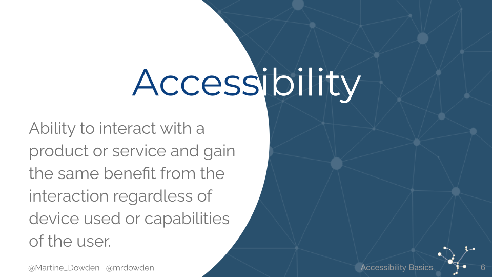 Accessibility Basics