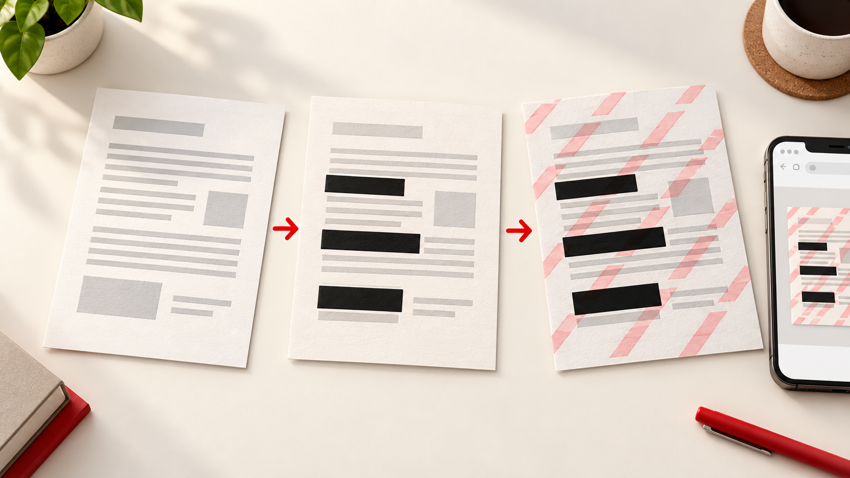 Before You Upload: Redact Personal Details and Watermark Your Documents