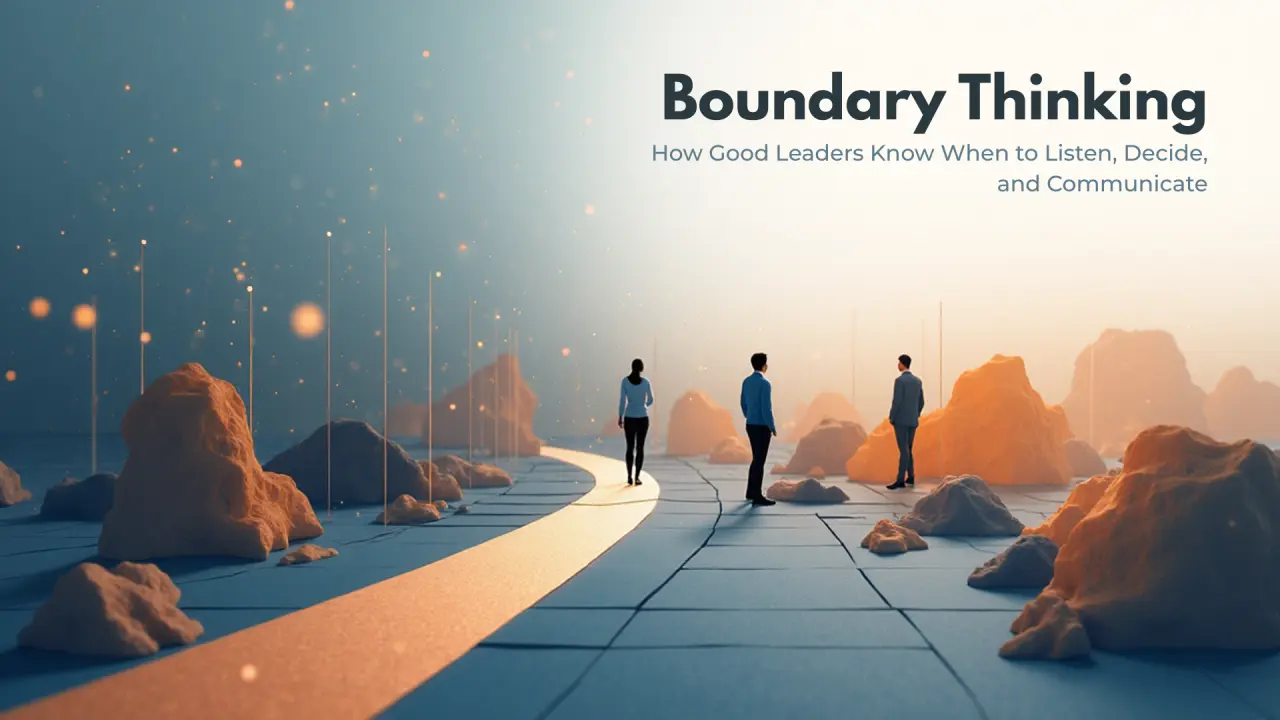 Boundary Thinking: How Good Leaders Know When to Listen, Decide, and Communicate