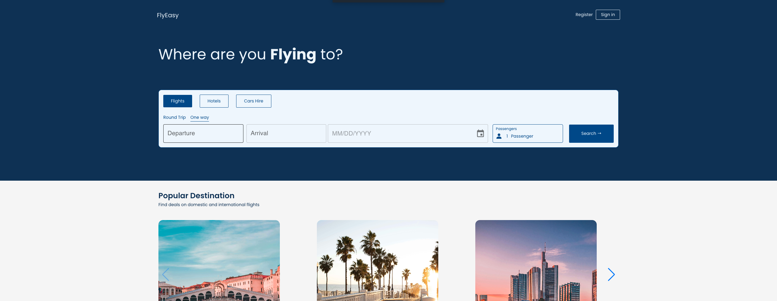 Flight Bookings App