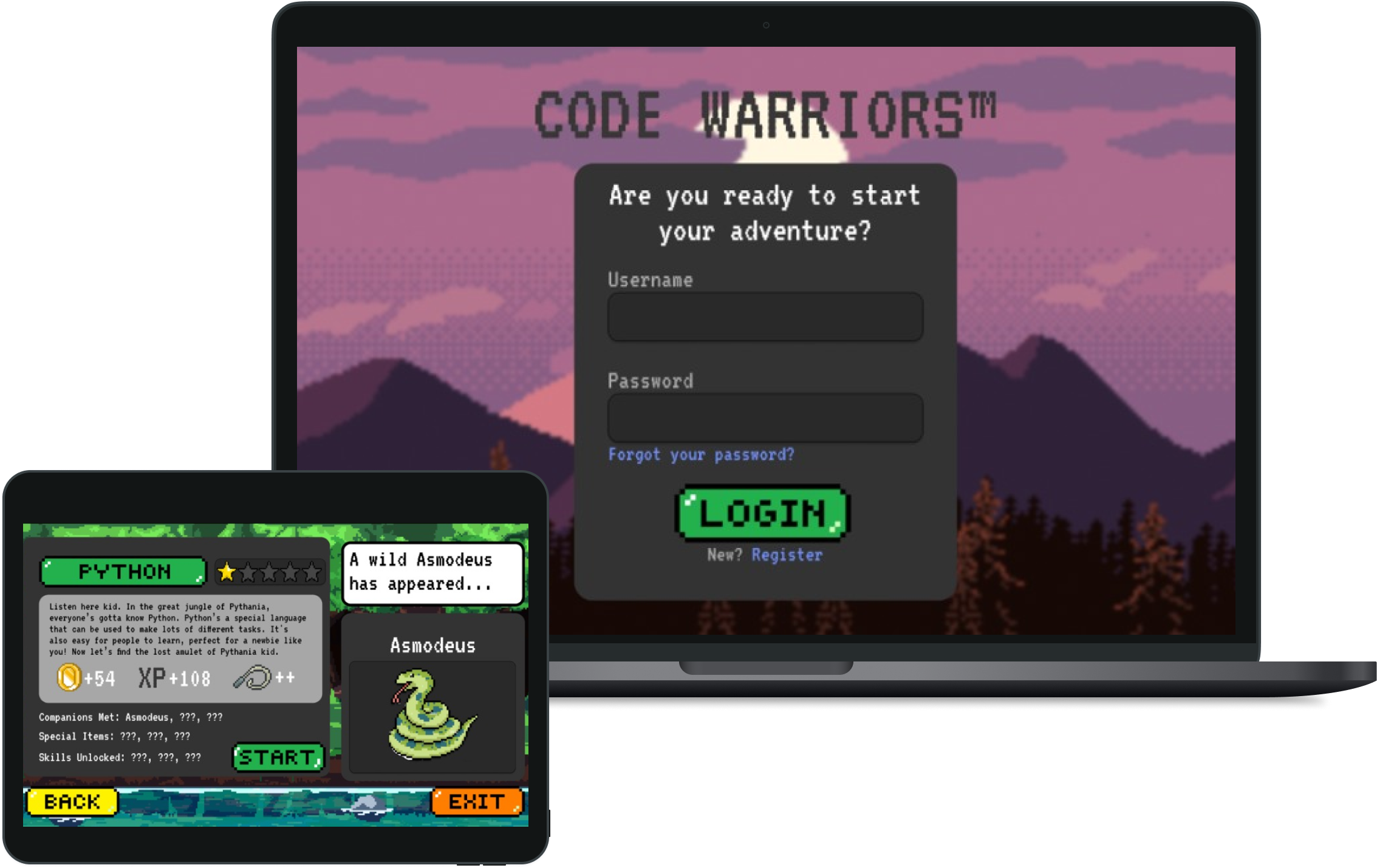 CodeWarriors Mockup